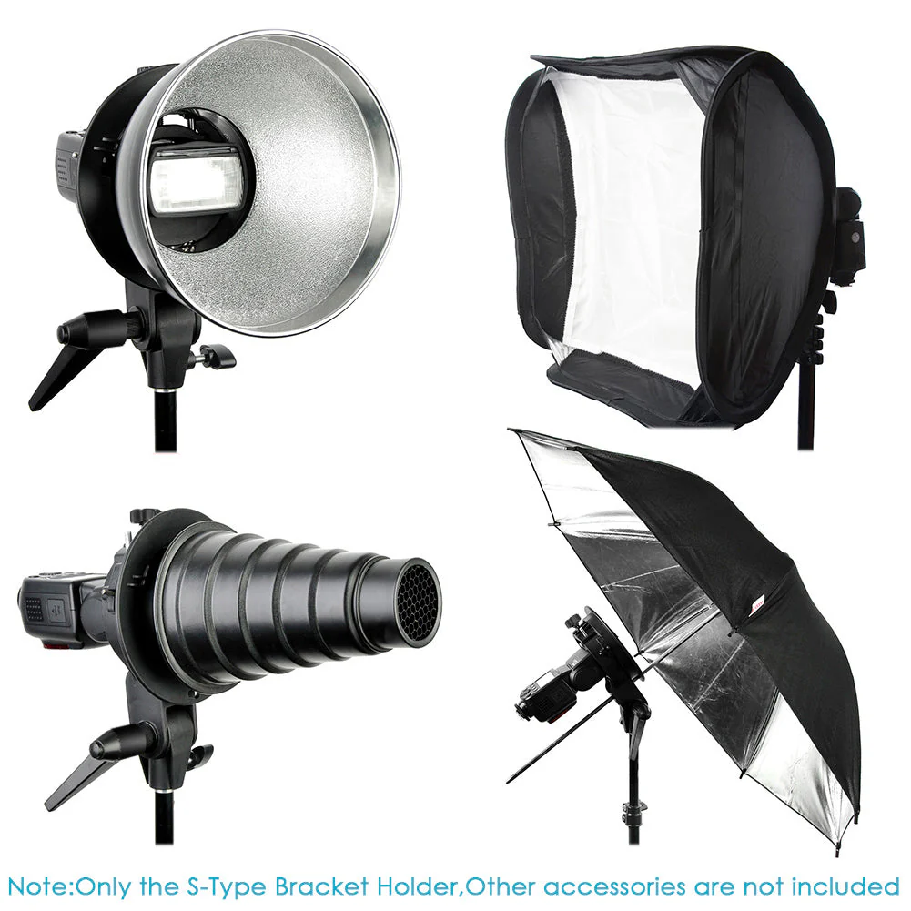 NEEWER S-Type Bracket Holder Mount for Speedlite Flash - Image 8