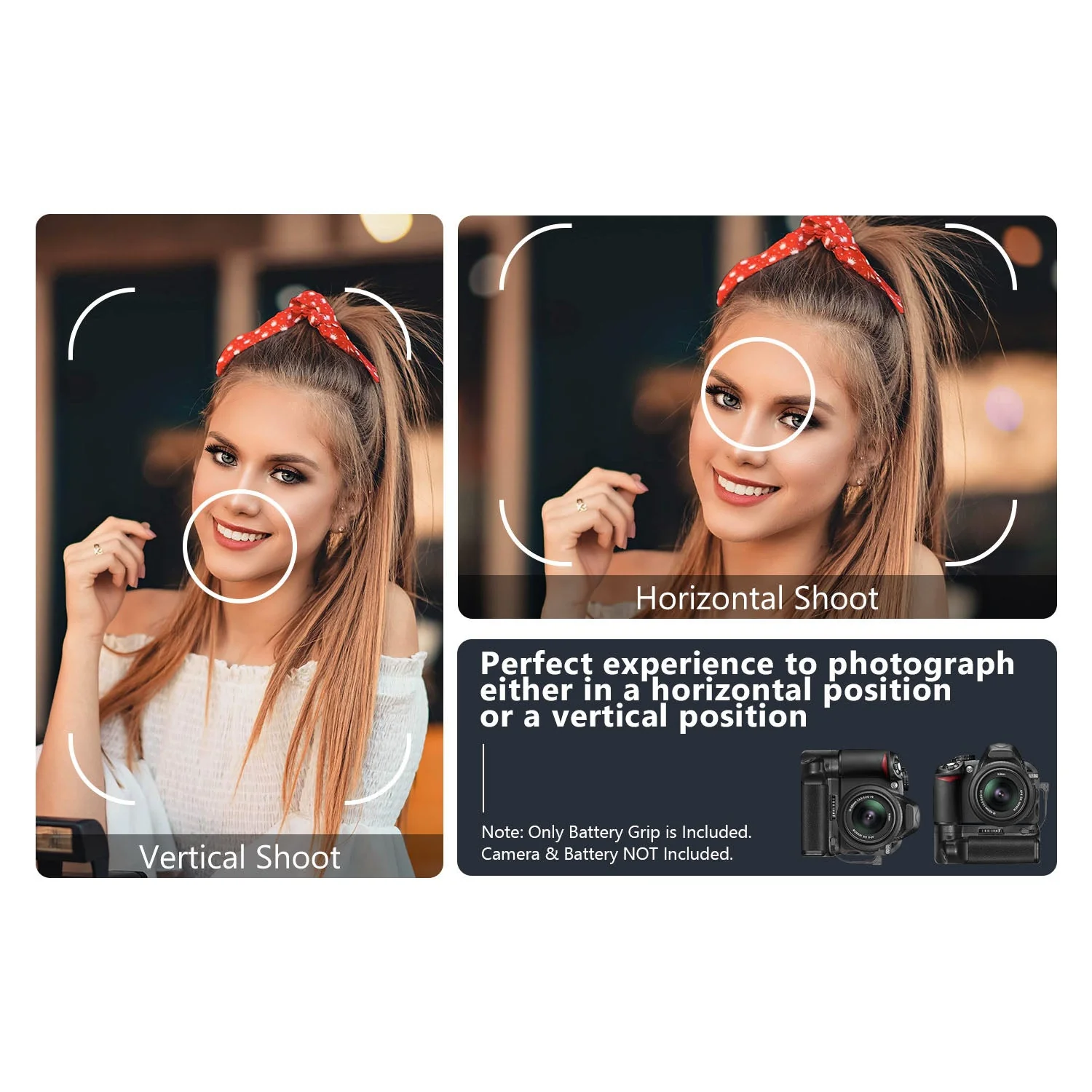 NEEWER BG-2F Battery Grip for Nikon D3100/D3200/D3300/D5300 - Image 5