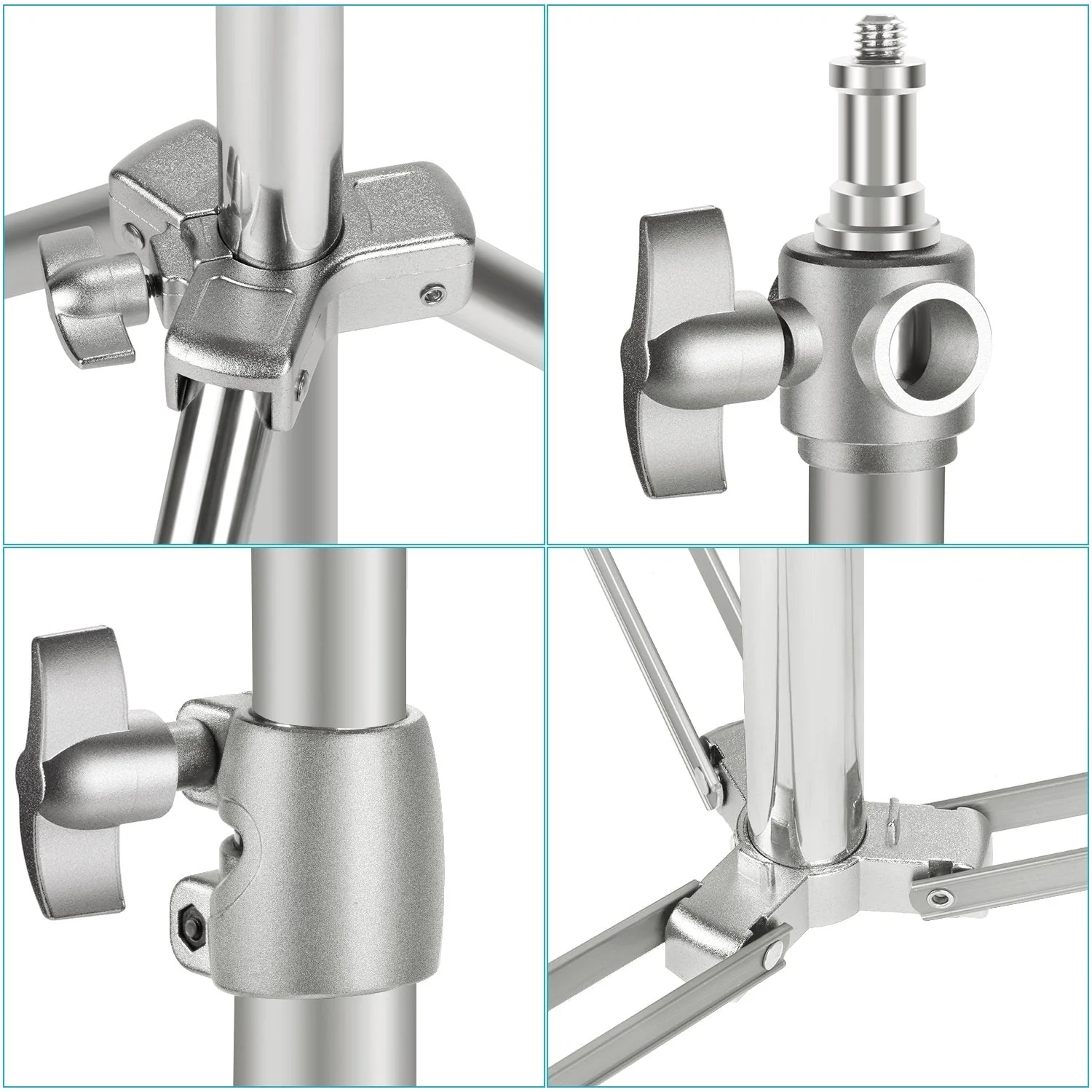 NEEWER 2 Pack Stainless Steel Heavy Duty Light Stand - Image 4