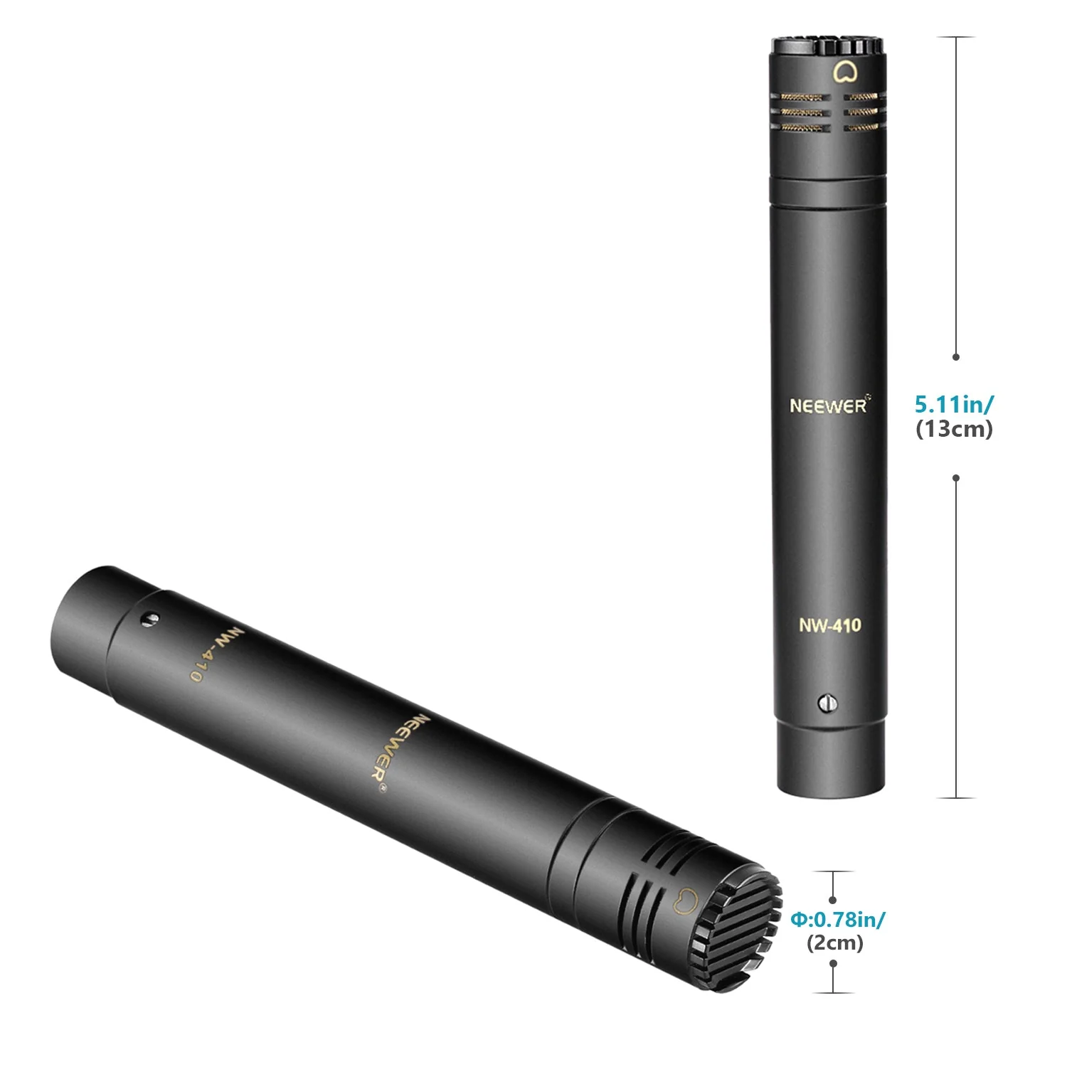 NEEWER 2 Pack Pencil Stick Condenser Microphone kit - Image 7