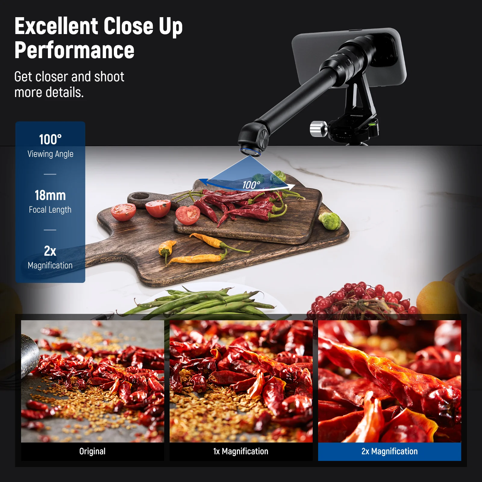 NEEWER LS-51 18mm 2x Macro Probe Lens with 17mm Thread - Image 23