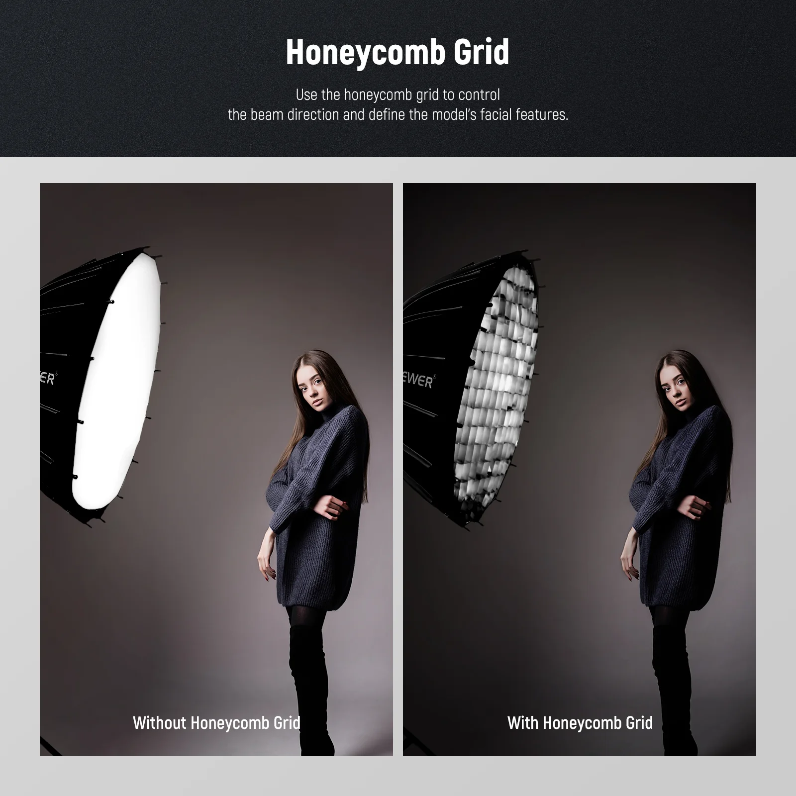 NEEWER 65CM/85CM/120CM Parabolic Softbox - Image 11