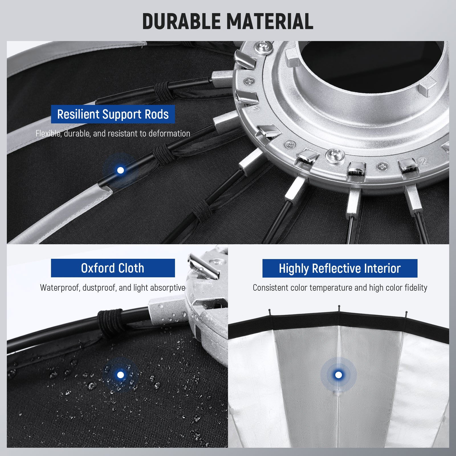 NEEWER 65CM/85CM/120CM Parabolic Softbox - Image 22