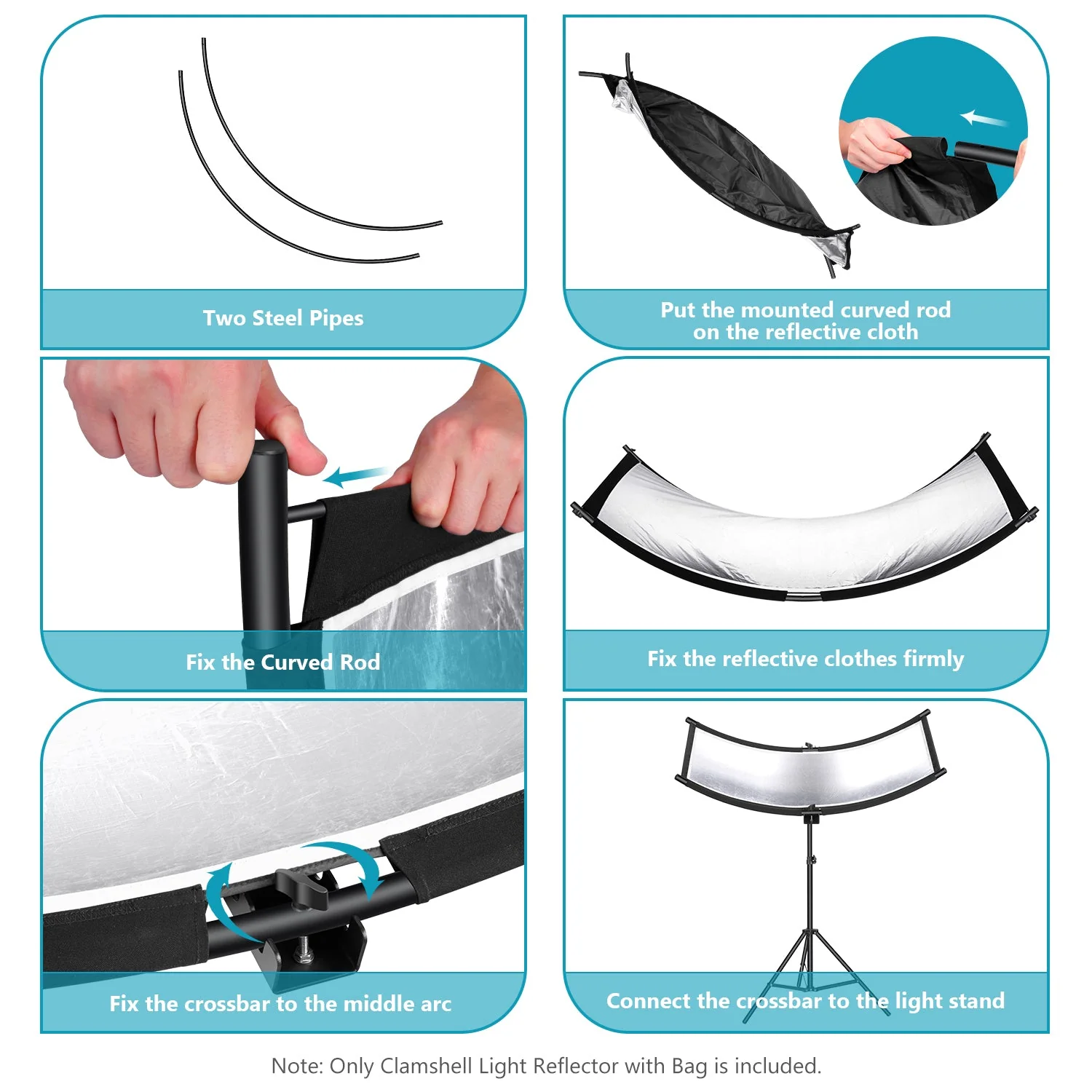 NEEWER Clamshell Light Reflector Diffuser - Image 7