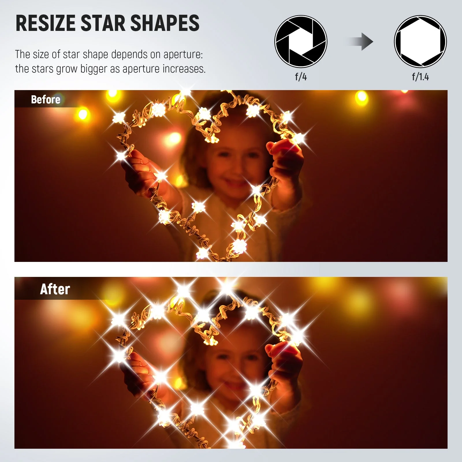 NEEWER 3PCS Star Filters Kit (4, 6, 8 Points) - Image 5