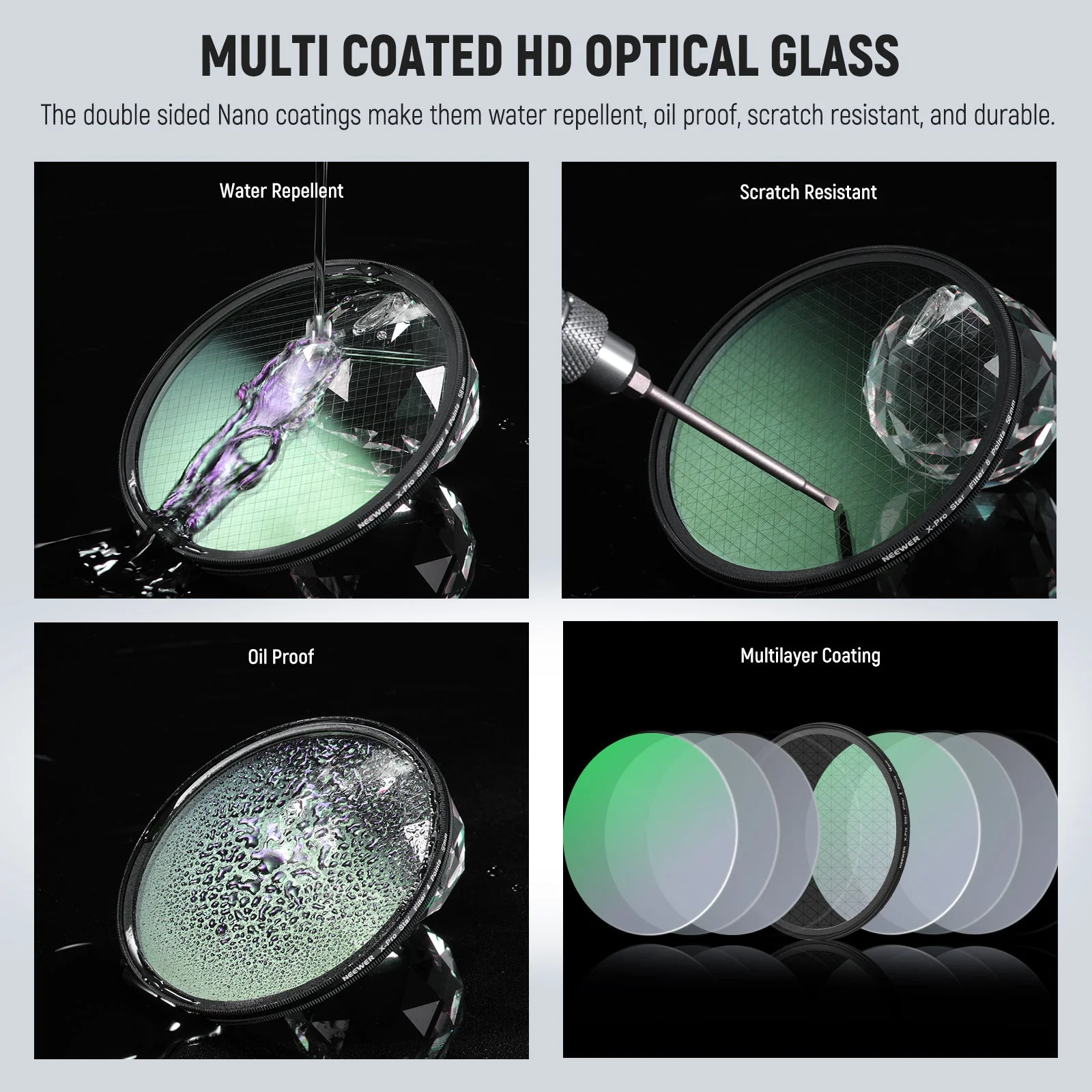 NEEWER 3PCS Star Filters Kit (4, 6, 8 Points) - Image 6