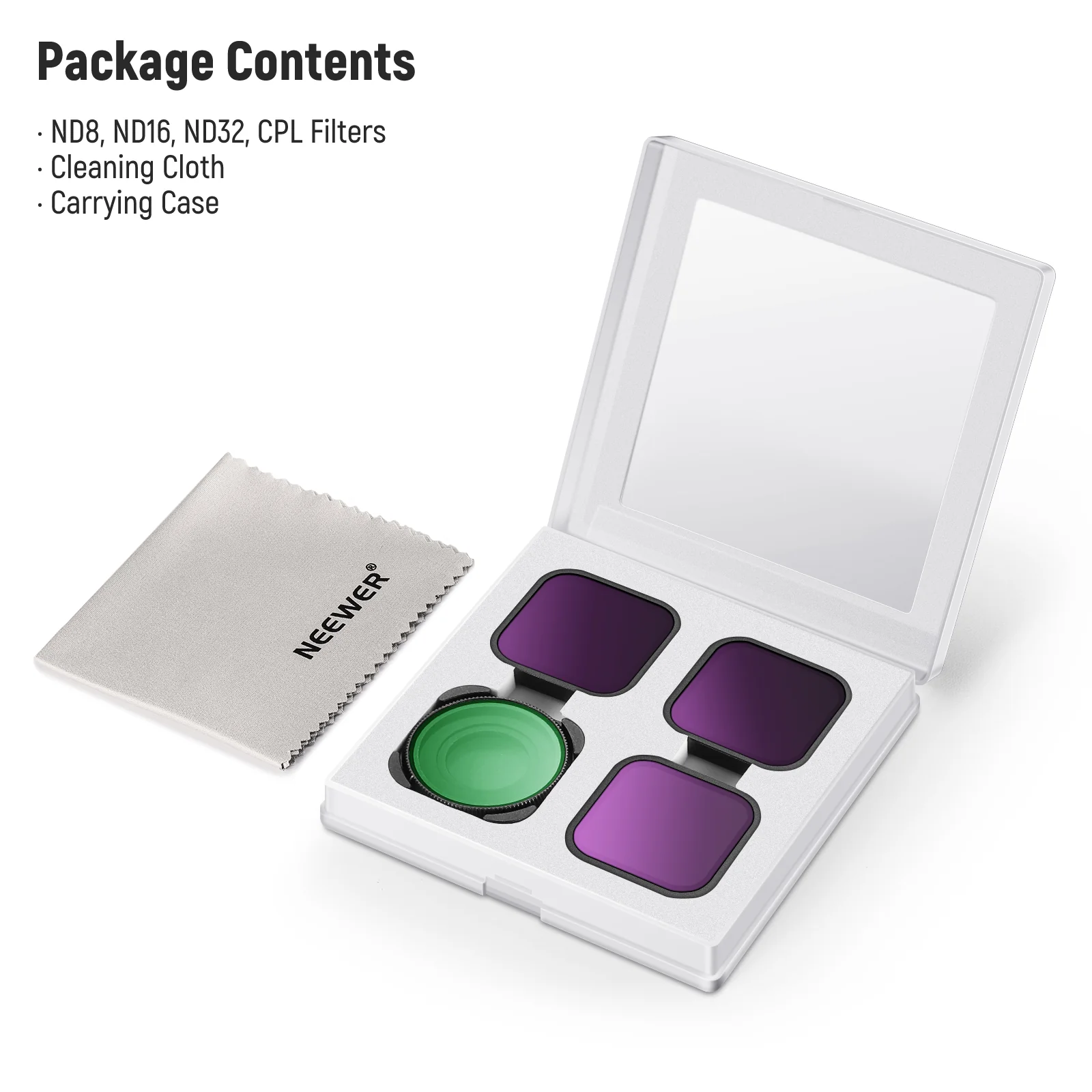 NEEWER 4 Pack ND Filter Set Compatible with GoPro Hero 13 12 11 10 9 - Image 6