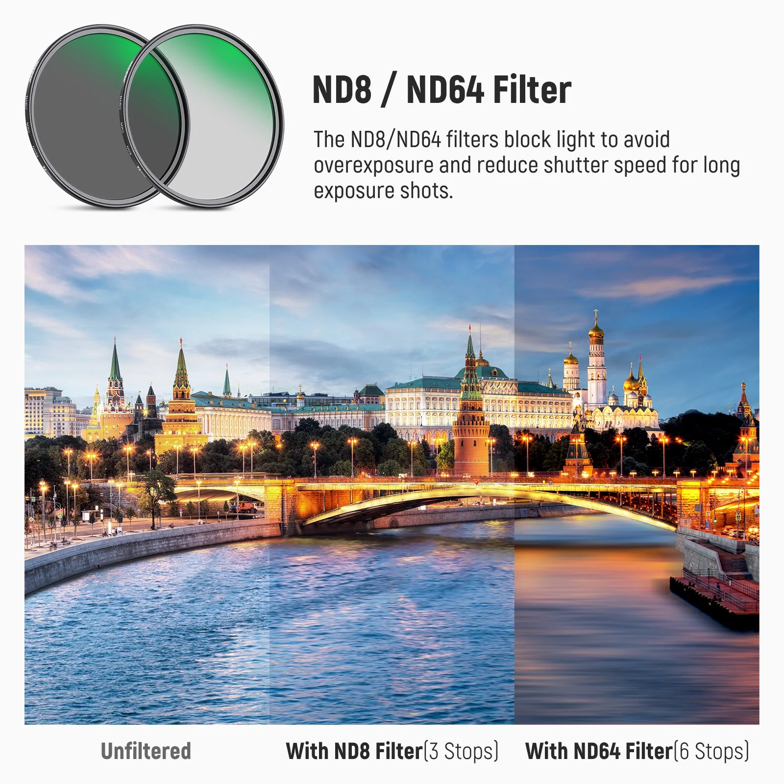 NEEWER ND&CPL Lens Filter Kit (ND8 ND64 CPL) - Image 5