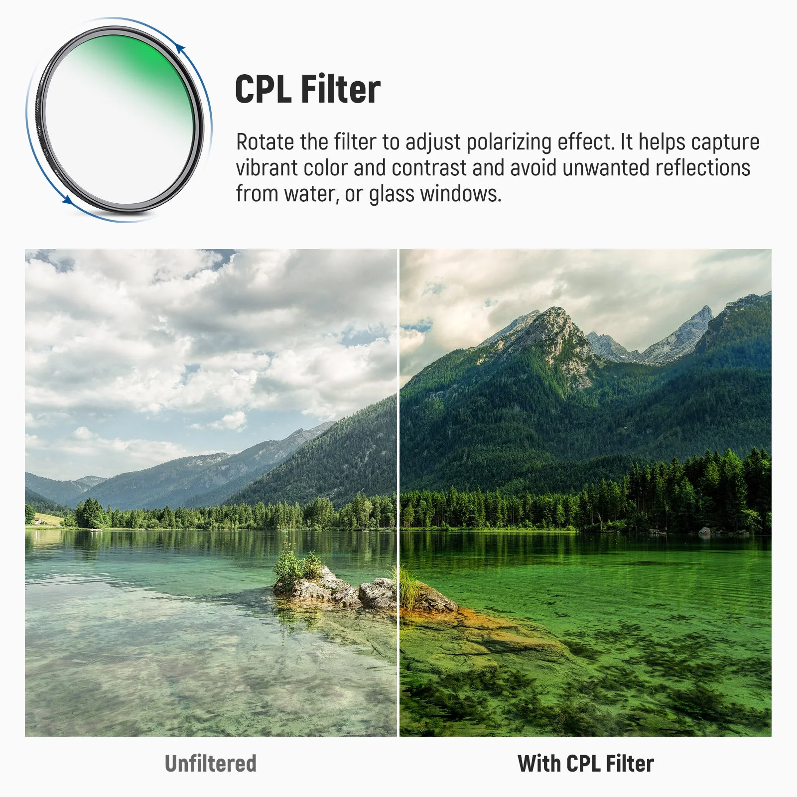 NEEWER ND&CPL Lens Filter Kit (ND8 ND64 CPL) - Image 6