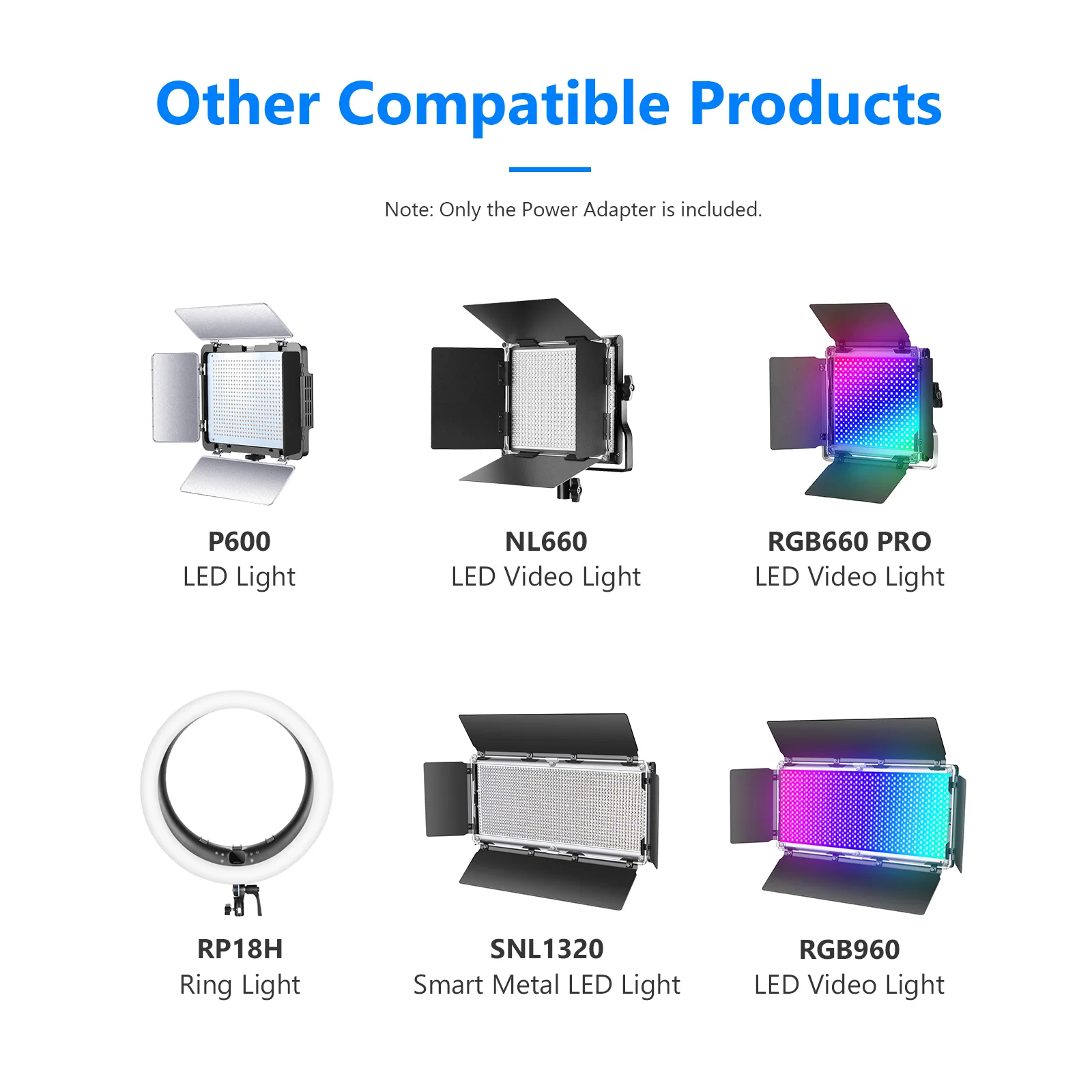 NEEWER AC 100-240V to DC 12V Power Supply Adapter (5A 60W / 3A 36W) - Image 3