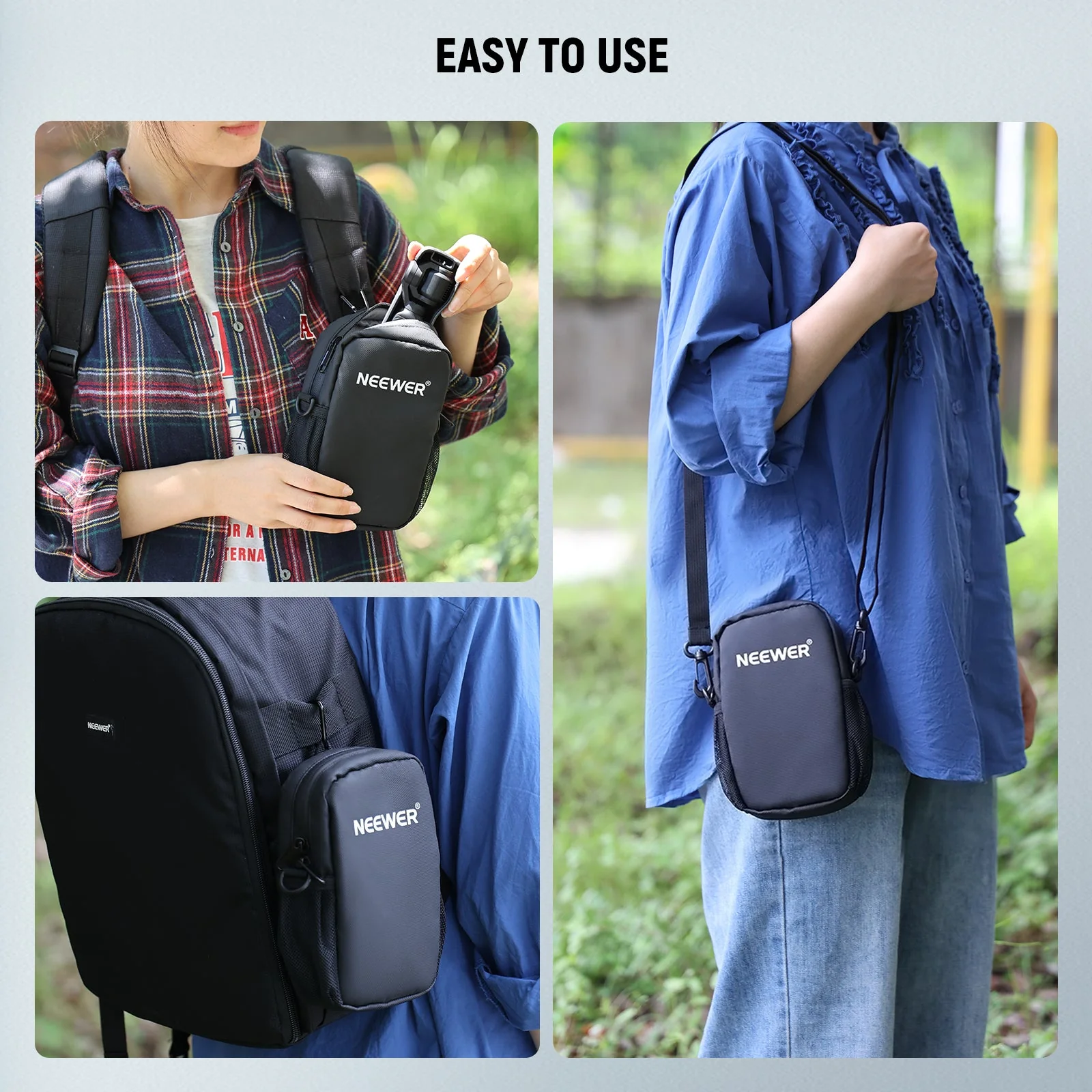 NEEWER BASICS PB13 Camera Sling Bag Crossbody For DJI Osmo Pocket 3 - Image 7