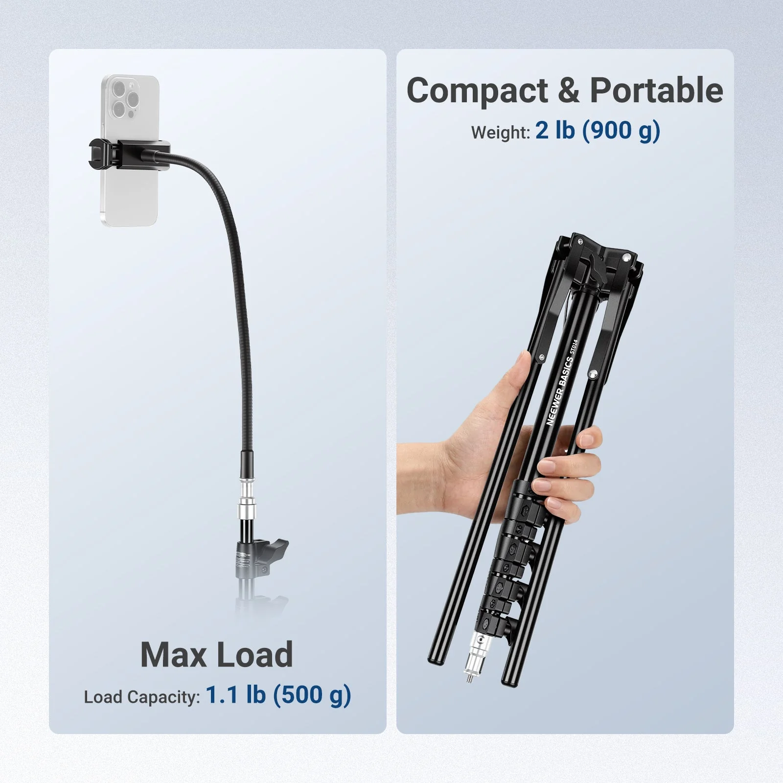NEEWER BASICS ST014 Phone Tripod Stand - Image 6