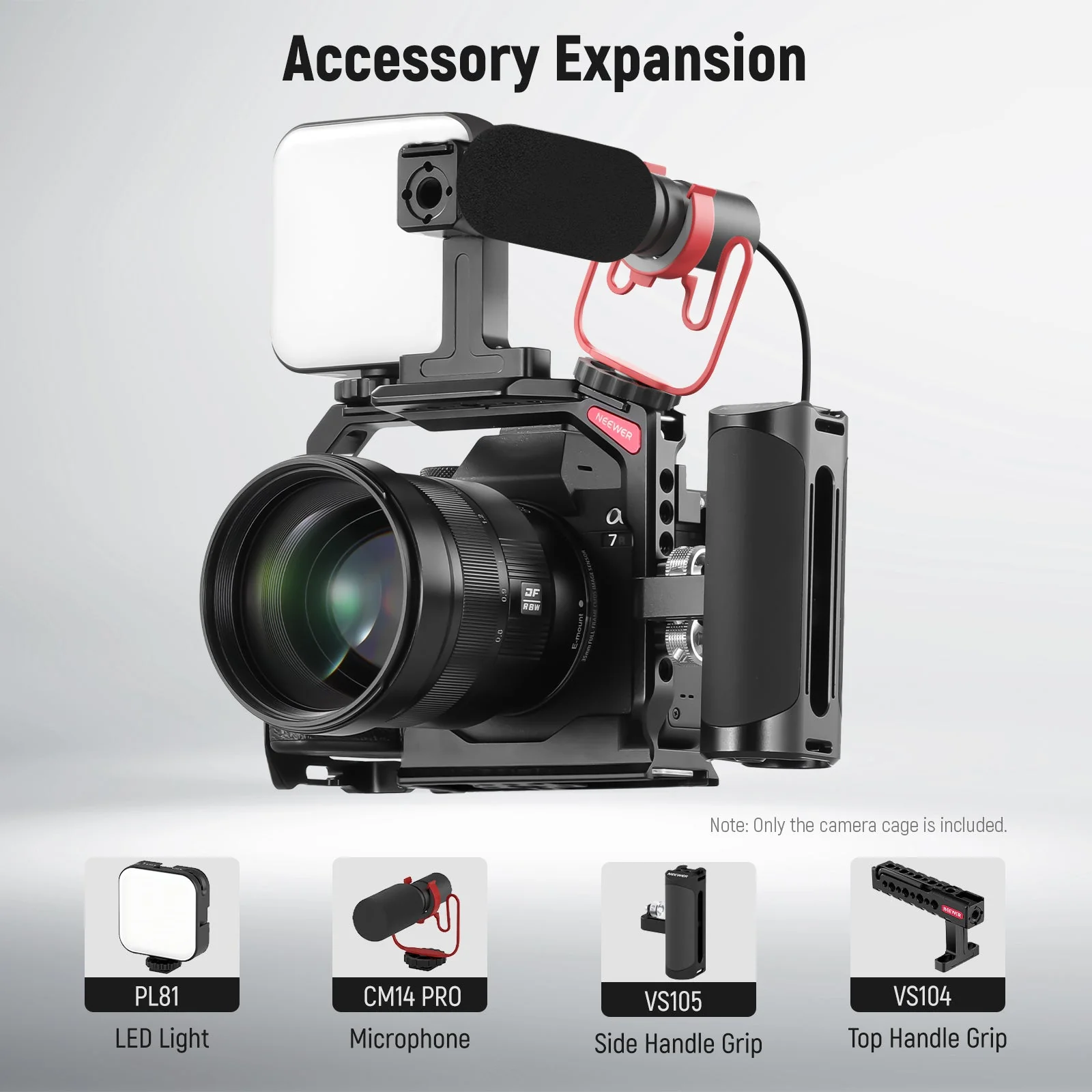 NEEWER CA004 Camera Cage For Sony a7RV/ a7IV/ a7RIV/ a7SIII/ a1 - Image 5