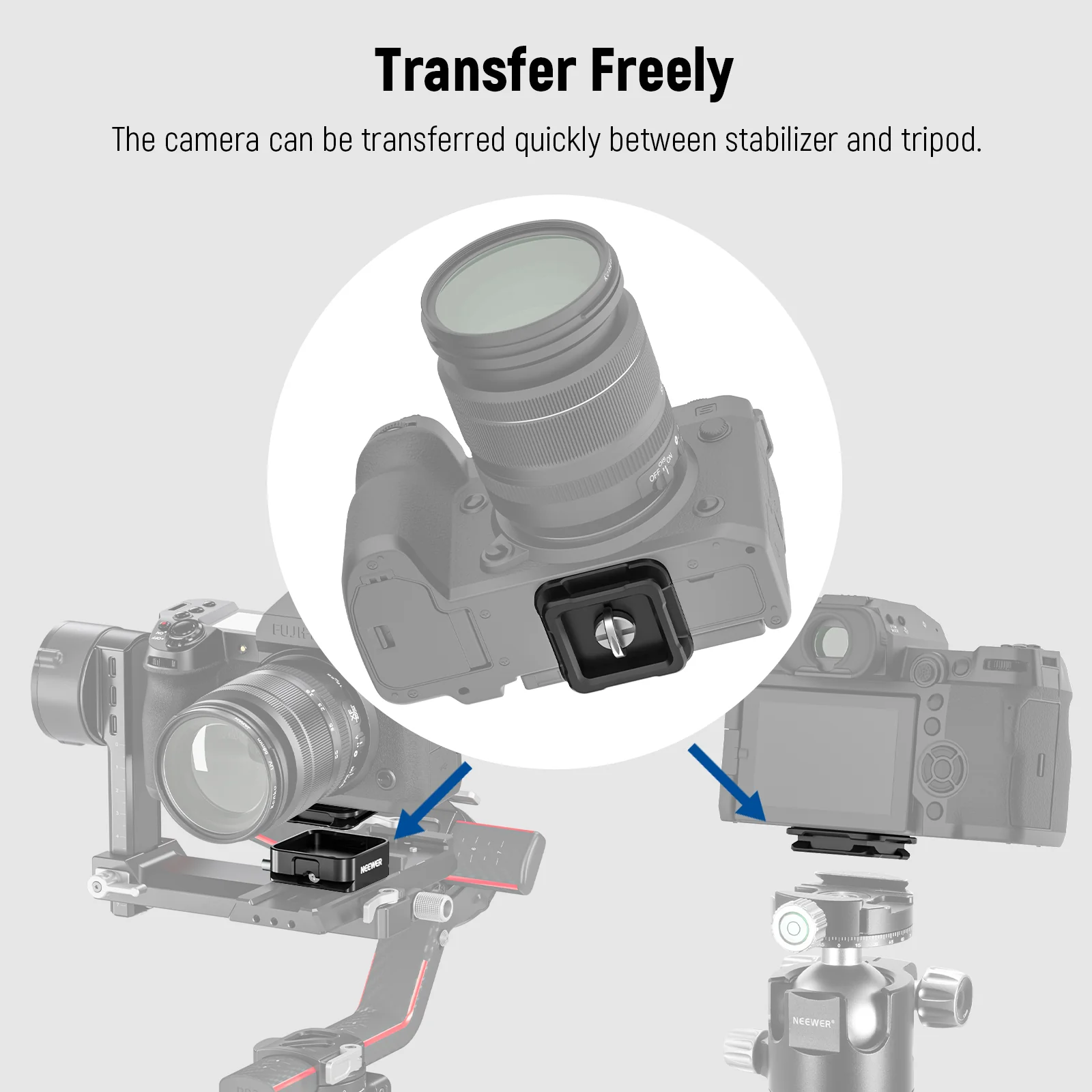 NEEWER CA009 Arca Type Quick Release Plate Kit - Image 4