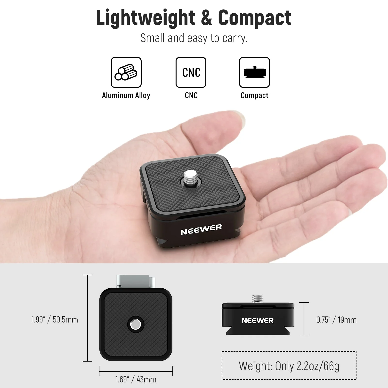 NEEWER CA009 Arca Type Quick Release Plate Kit - Image 8