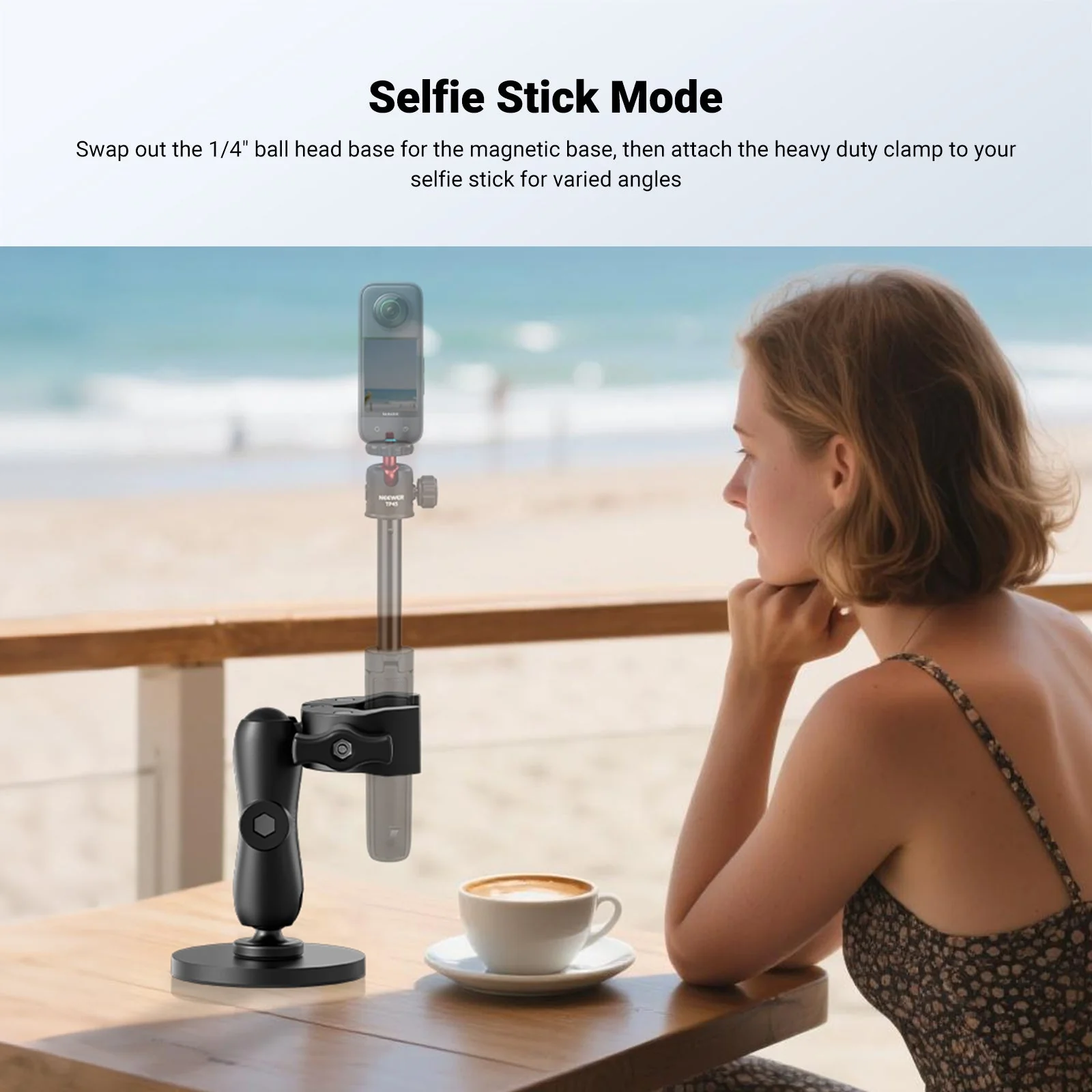 NEEWER CA175 Motorcycle Bicycle Handlebar Car Mount Action Camera Accessories Kit - Image 6