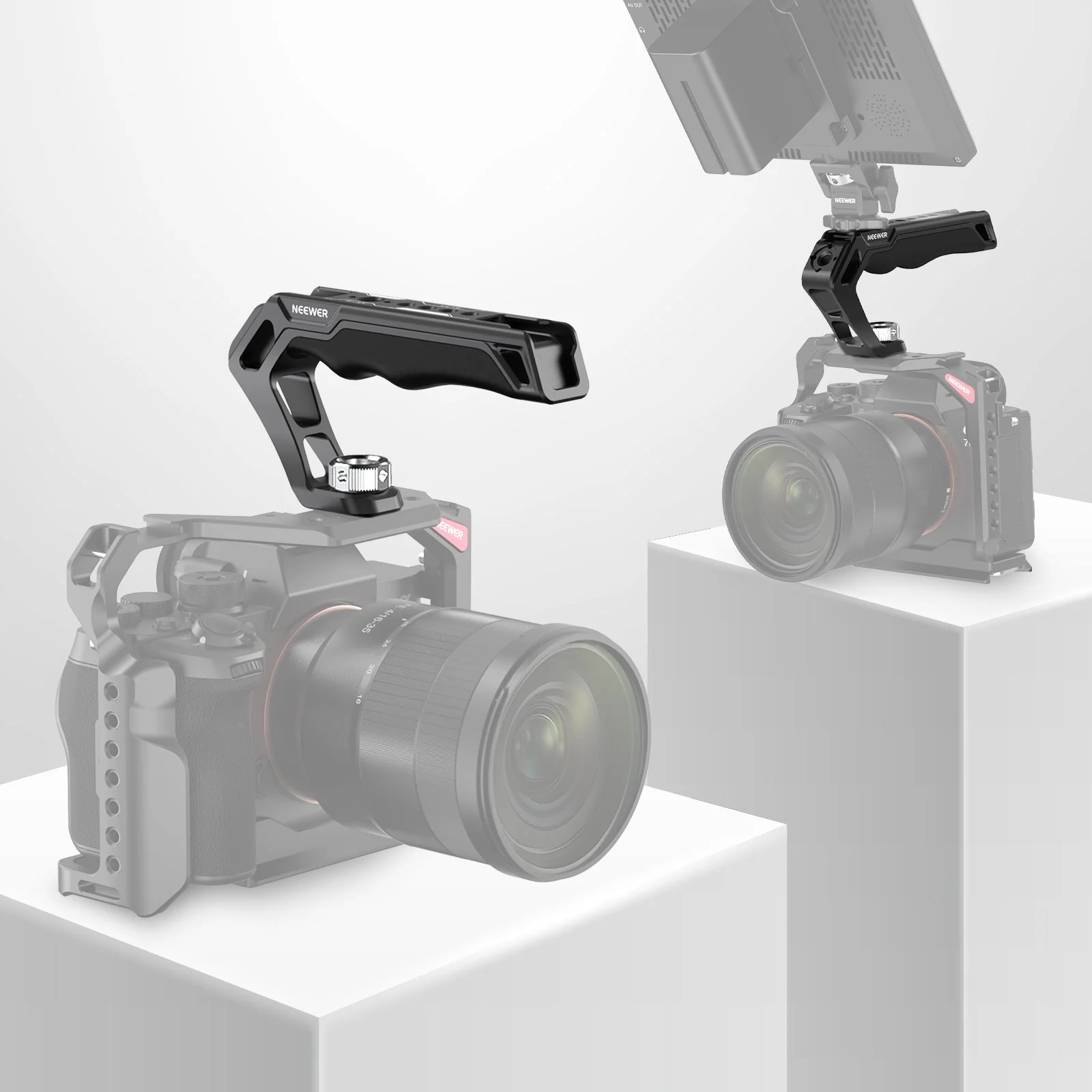 NEEWER CA007 Camera Top Handle with 3/8" ARRI Locating Pins - Image 8