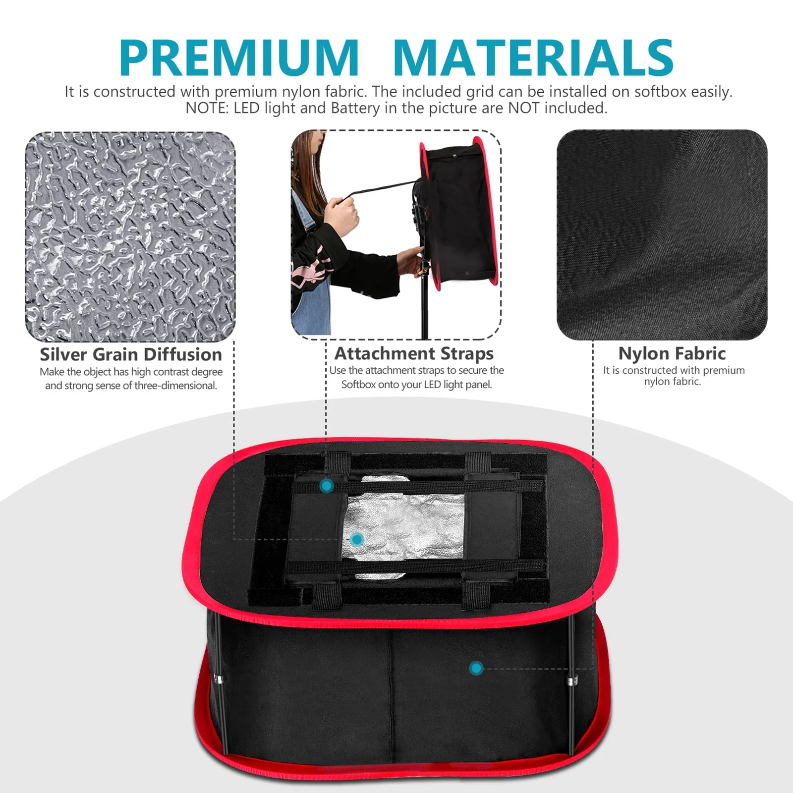 NEEWER Collapsible Softbox For NEEWER 480/660/530 Panel light - Image 3