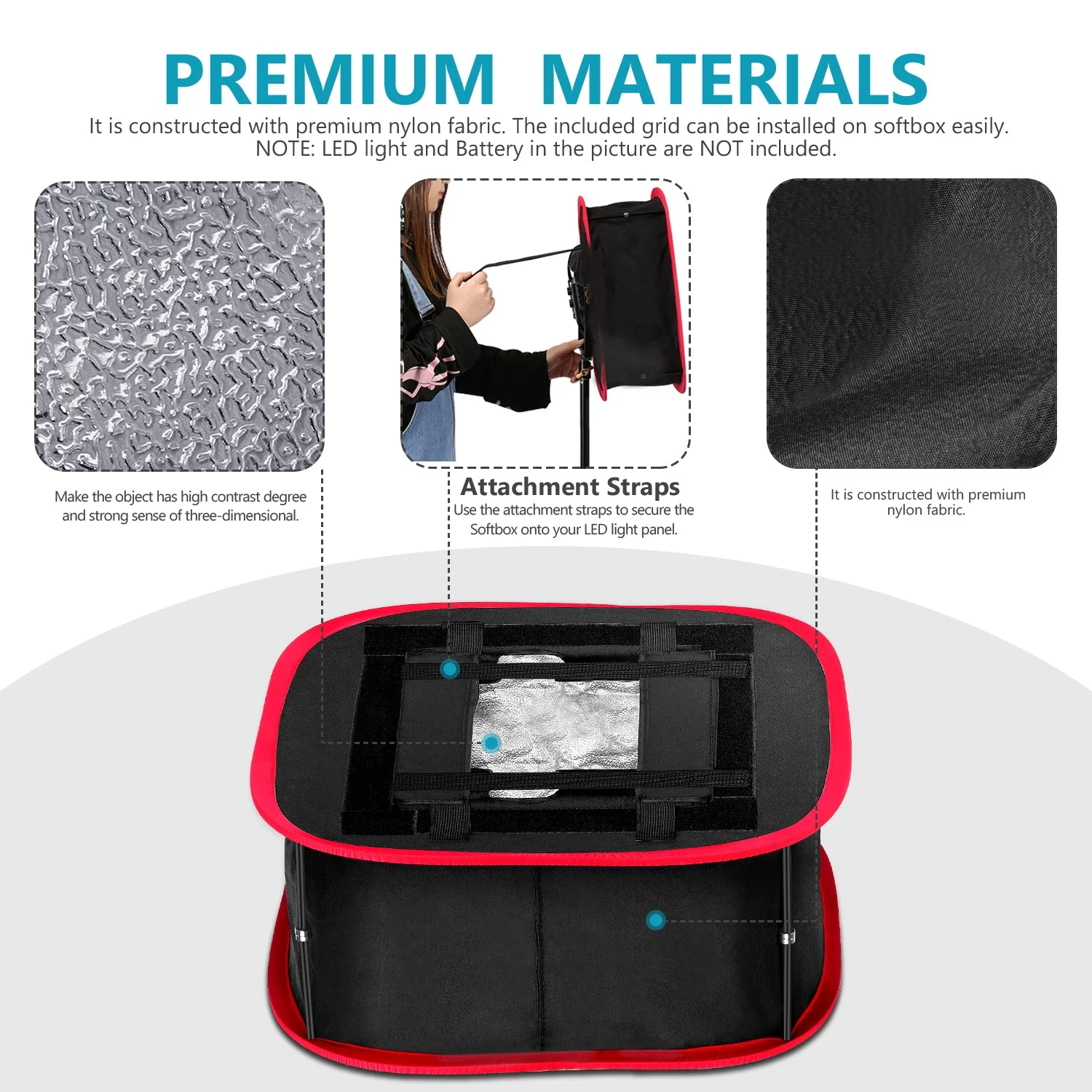 NEEWER Collapsible Softbox For NEEWER 480/660/530 Panel light - Image 6