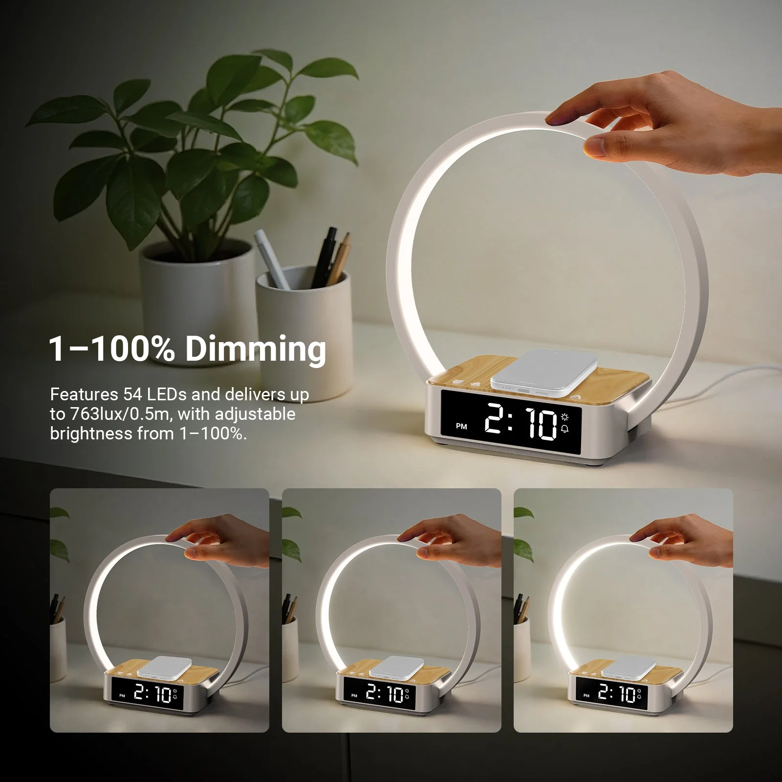 NEEWER ENTRY LEVEL VERSION N40 Bedside Lamp with 15W Wireless Charging - Image 5