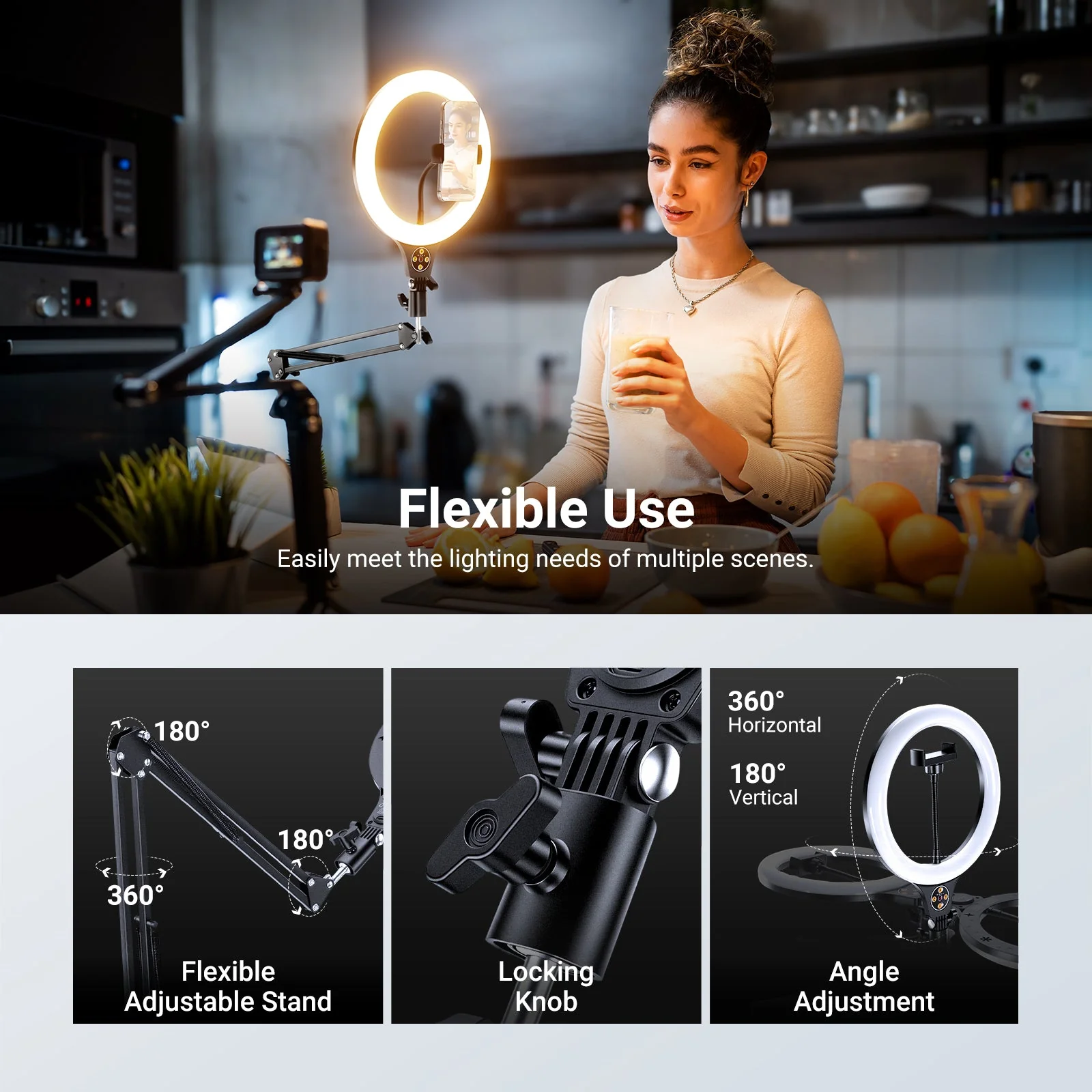 NEEWER ENTRY LEVEL VERSION N44 10" 10W Ring Light - Image 5