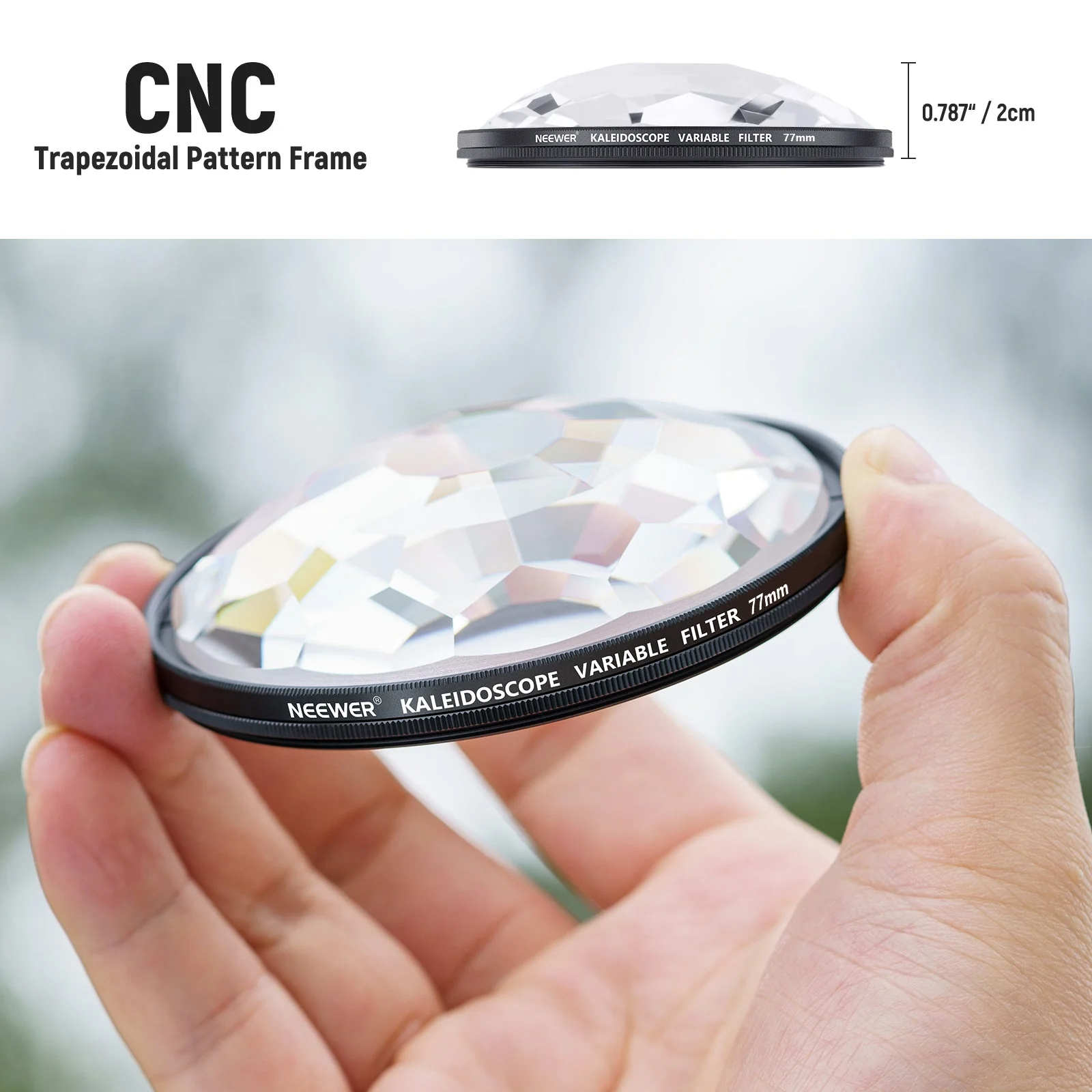 NEEWER FL-E1 Kaleidoscope Prism Lens Filter - Image 6