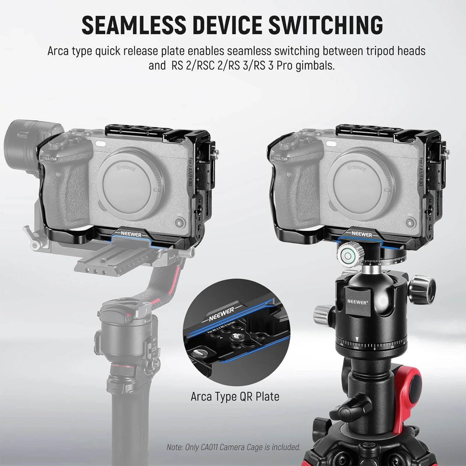 NEEWER CA011 Sony FX3/FX30 Camera Cage with HDMI Cable Clamp - Image 4