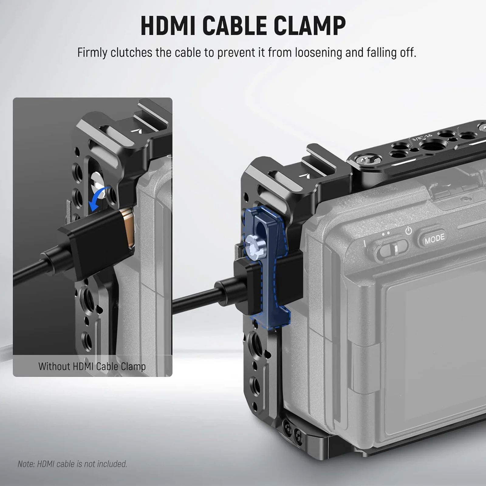 NEEWER CA011 Sony FX3/FX30 Camera Cage with HDMI Cable Clamp - Image 7
