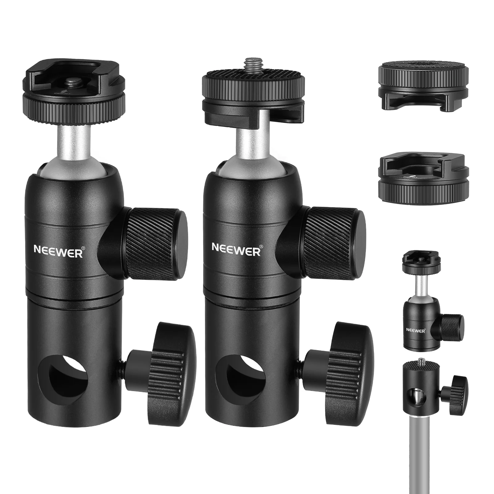 NEEWER Light Stand Mount Adapter for Camera Monitor Ring Light - Image 9