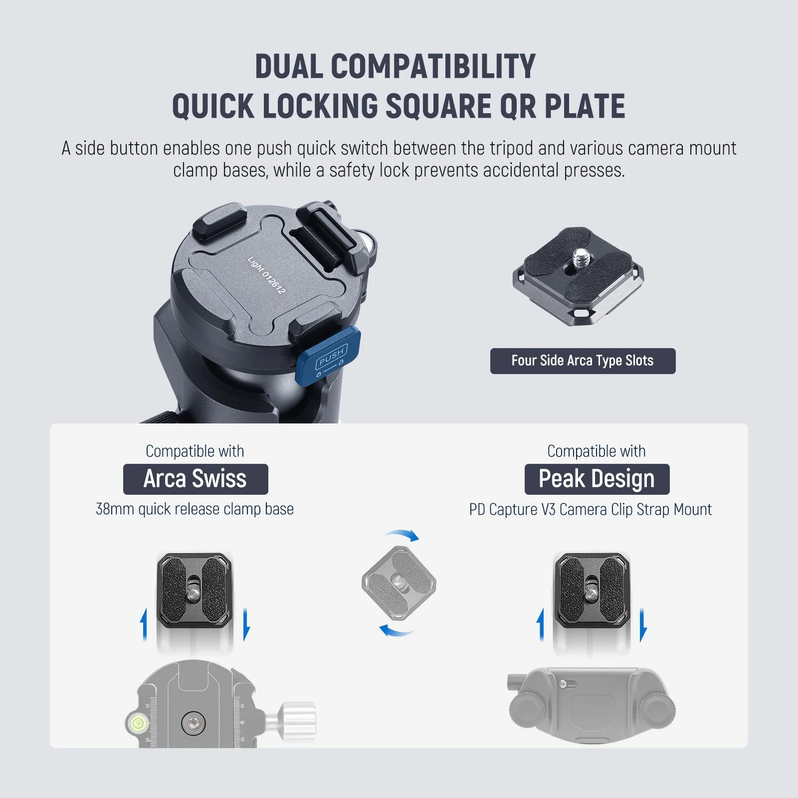 NEEWER LT34 62" Carbon Fiber Travel Tripod - Image 6
