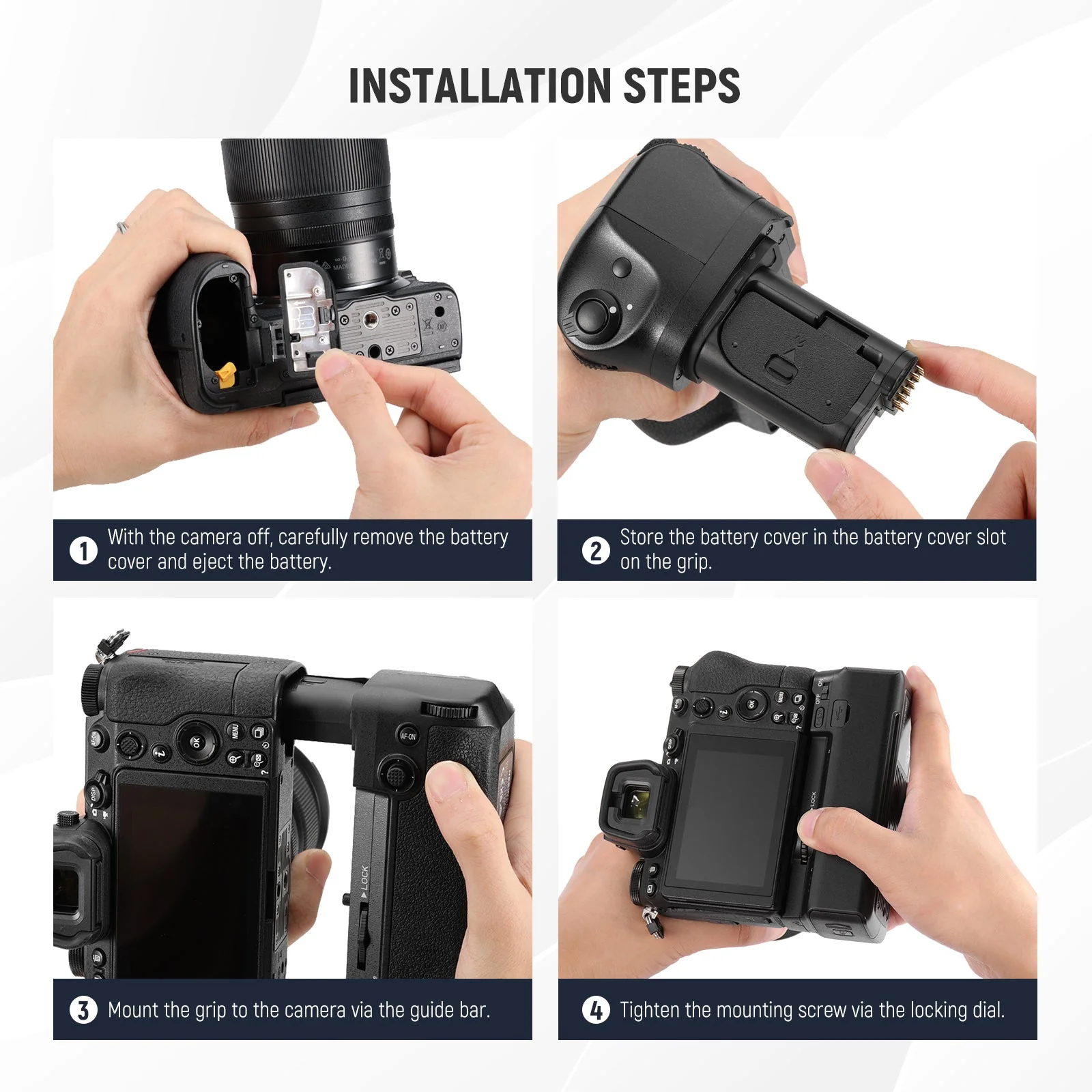 NEEWER MB-N11 Vertical Battery Grip For Nikon Z6 II / Z7 II - Image 6