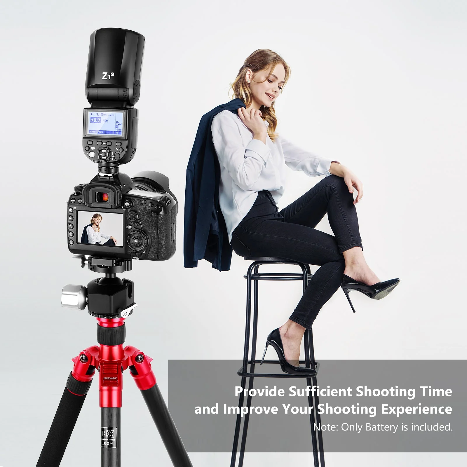 NEEWER NB-Z1 7.4V/2600mAH Replacement Lithium Battery for Flash Speedlite - Image 6