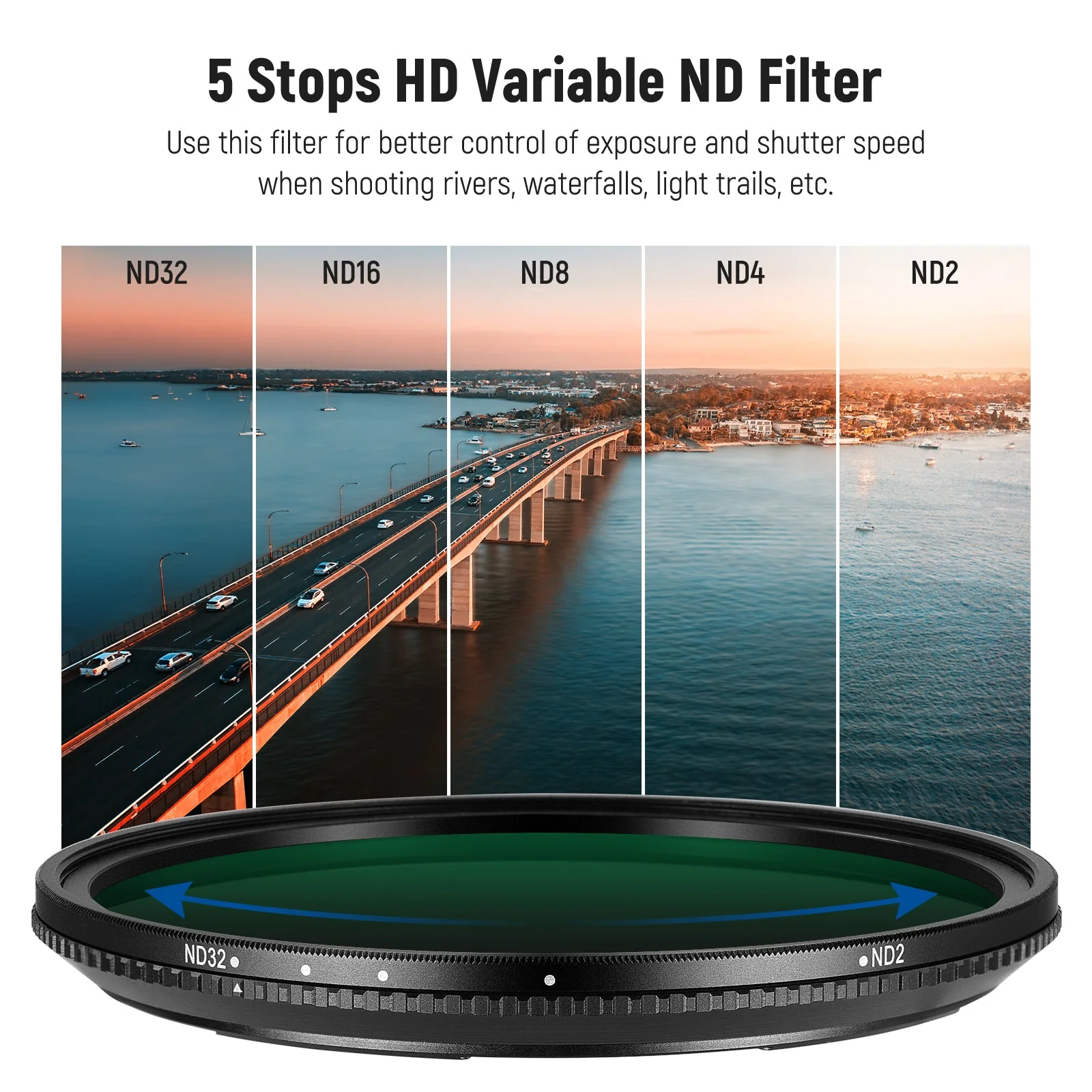 NEEWER ND2-ND32 Magnetic Variable Filter - Image 4