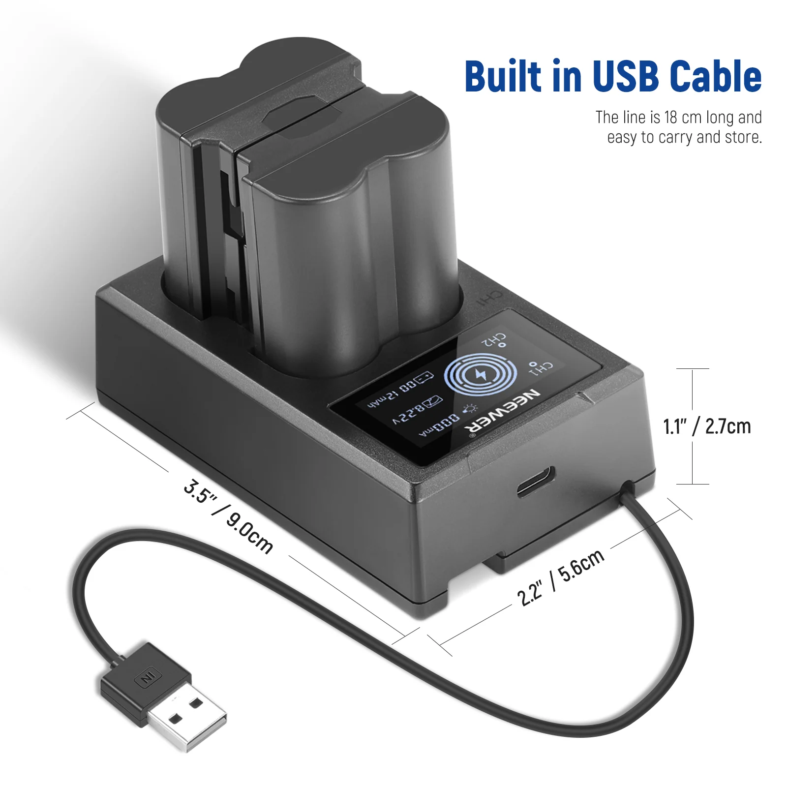 NEEWER NP-W235 Camera Battery Charger Set - Image 8