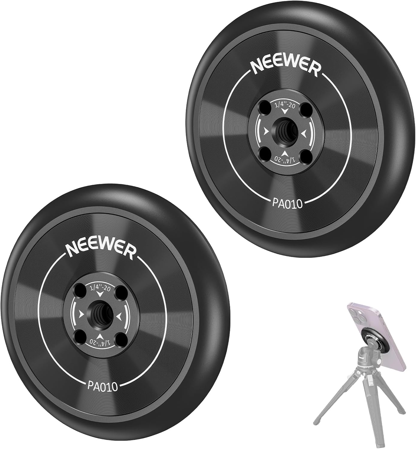 NEEWER PA010 Magnetic Phone Tripod Mount Adapter for iPhone MagSafe - Image 9