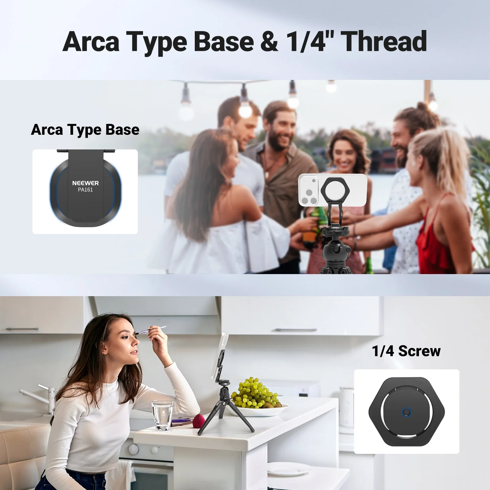 NEEWER PA161 Dual Magnetic Phone Holder - Image 4