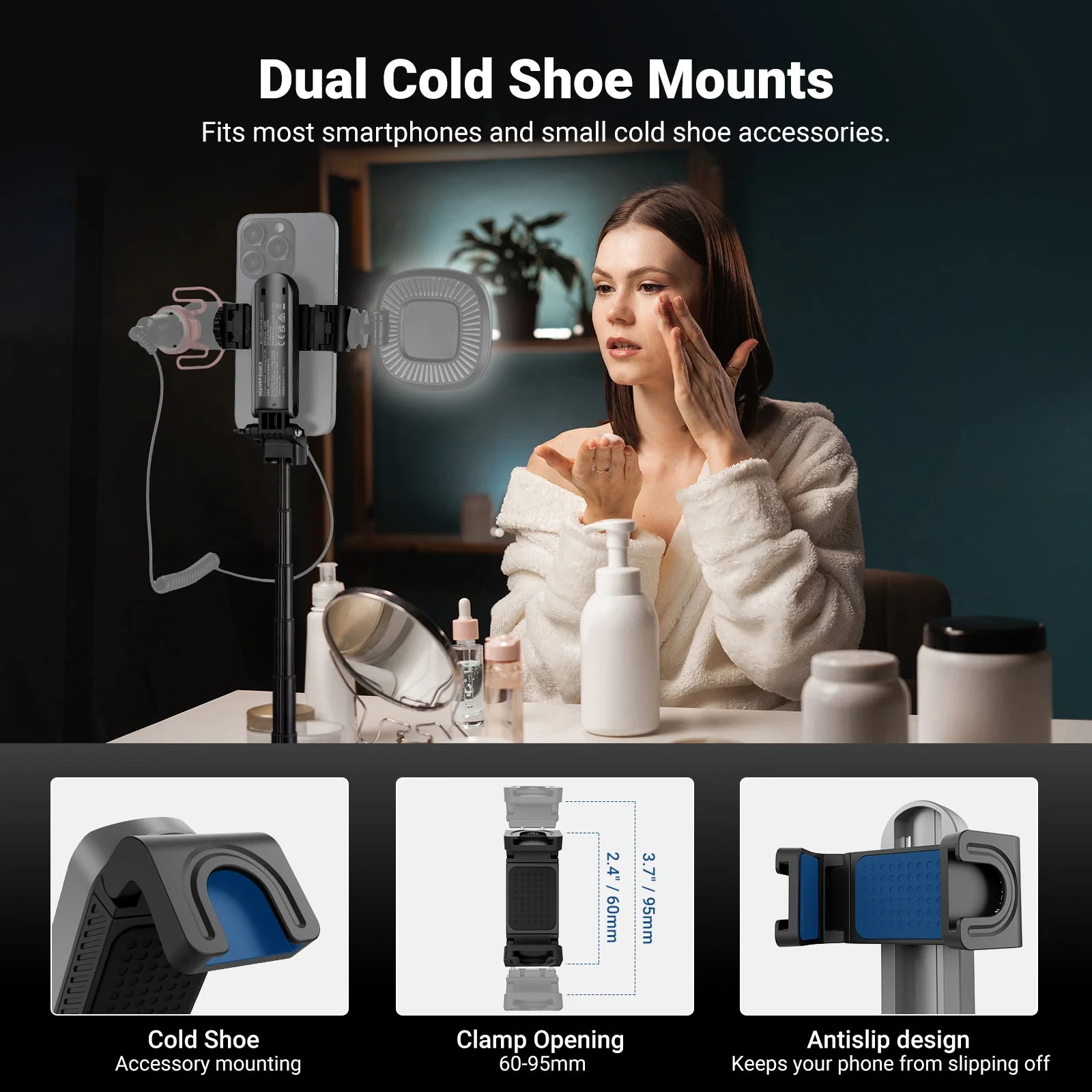 NEEWER BASICS PA986 Mini Phone Tripod Selfie Stick - Image 6