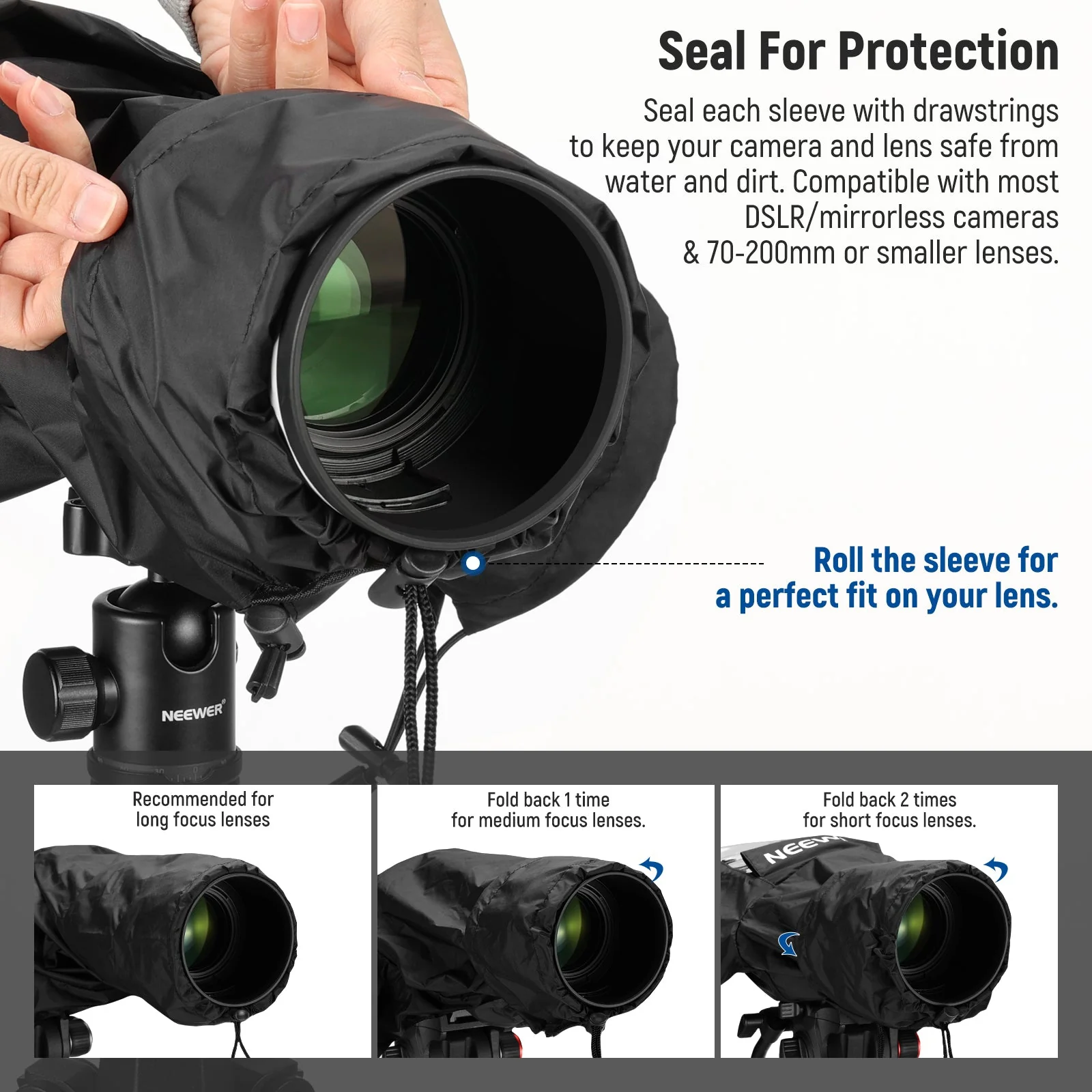NEEWER PB003/PB004/PB008 Camera Rain Cover - Image 3