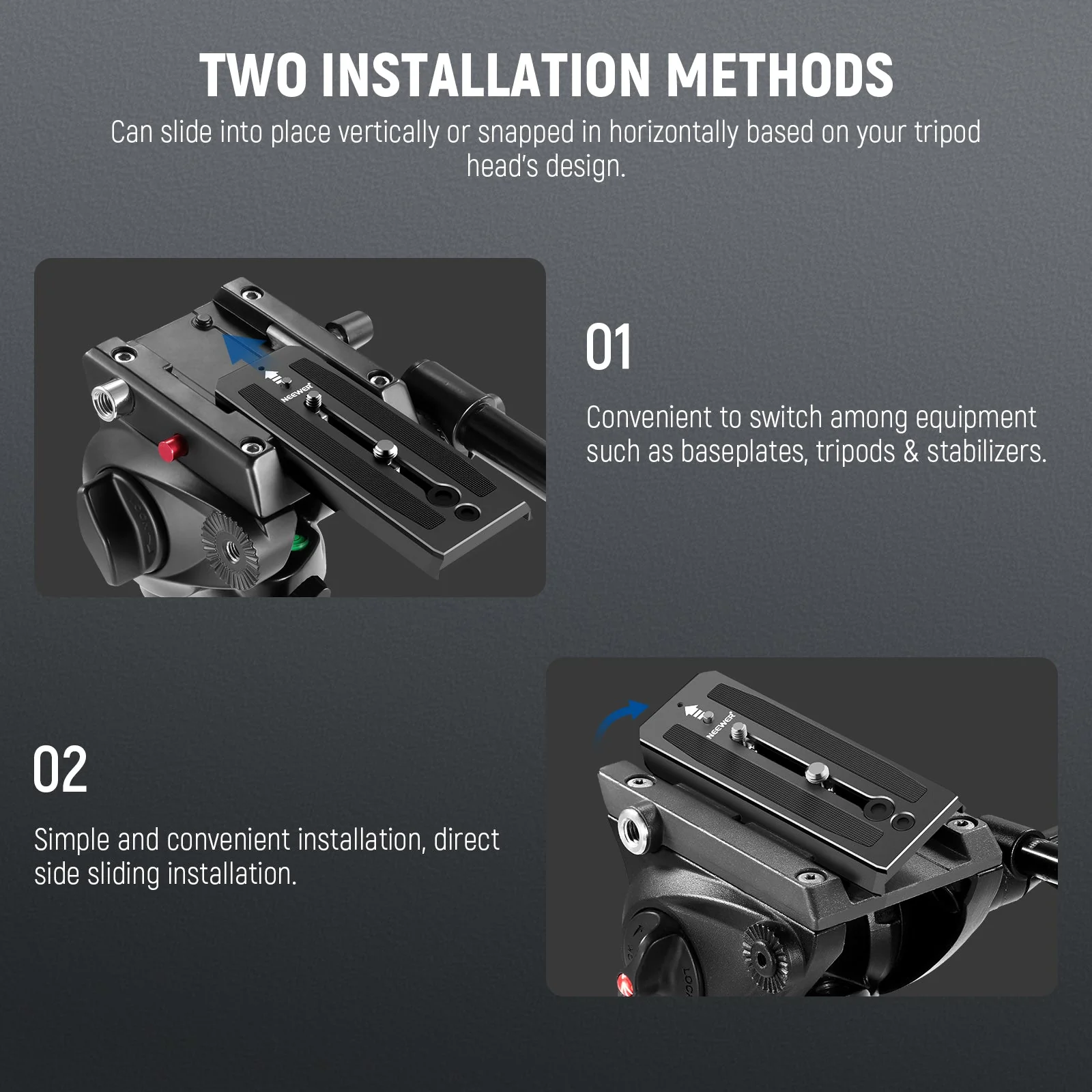 NEEWER QR5 501PL Quick Release Plate - Image 4