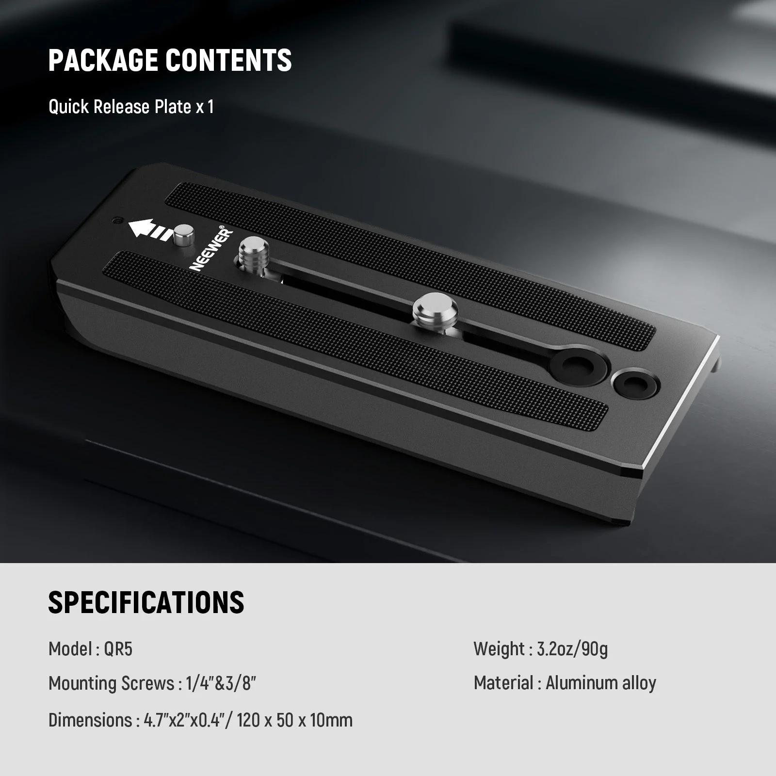 NEEWER QR5 501PL Quick Release Plate - Image 5