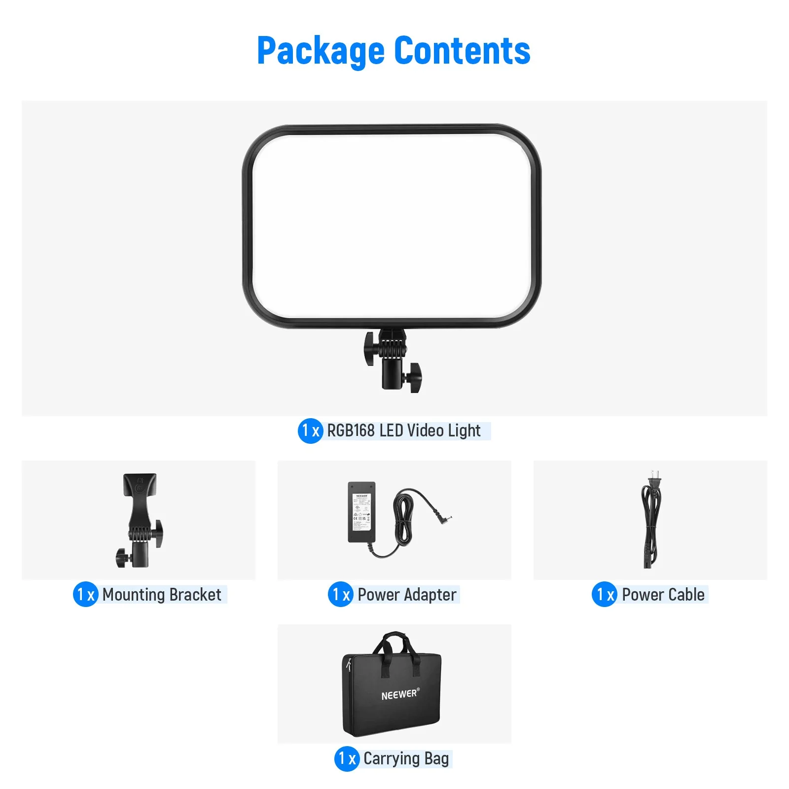 NEEWER RGB168 18.3 Inch LED Panel Video Light - Image 10