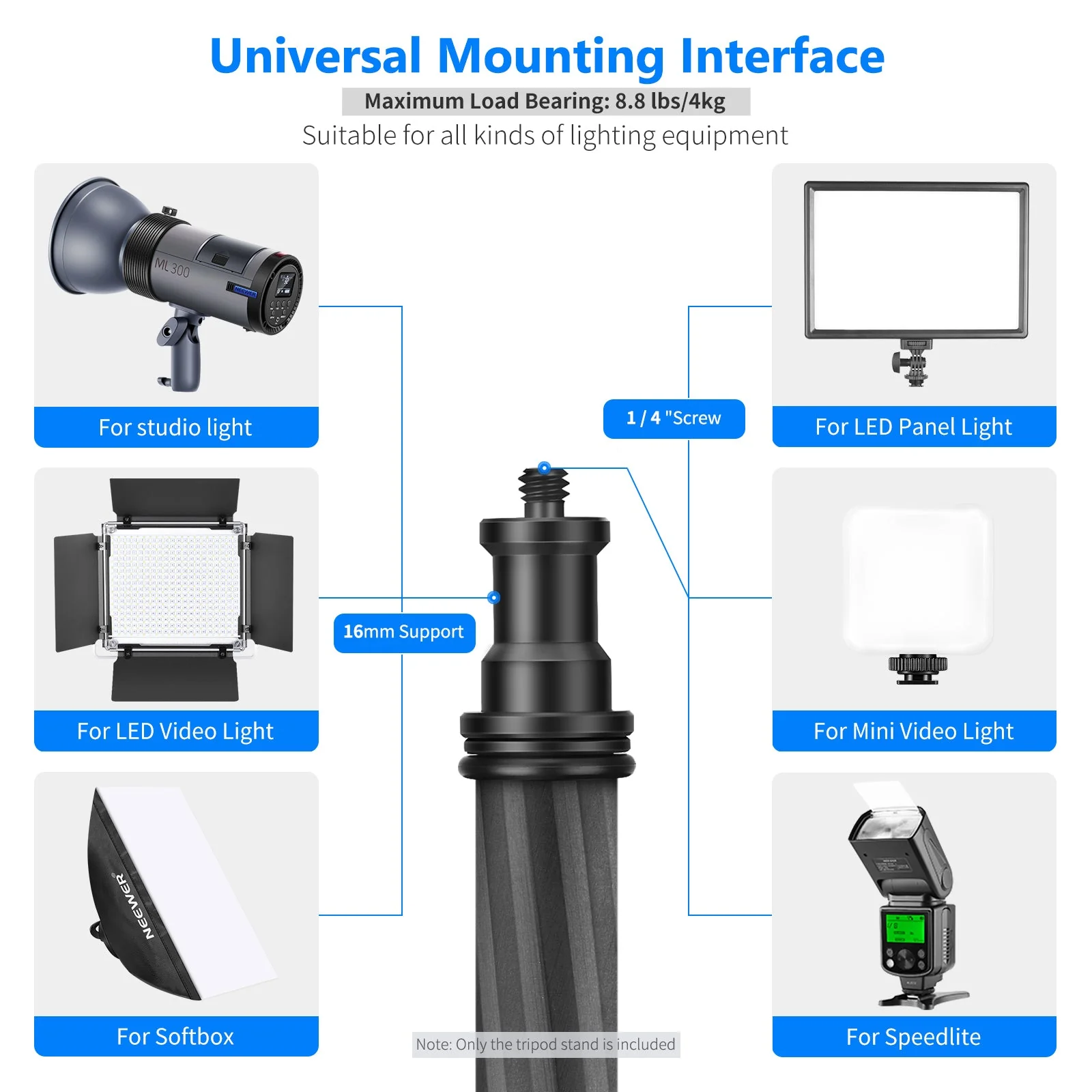 NEEWER S251C 78.7 Inch/200CM Foldable Carbon Fiber Tripod - Image 6