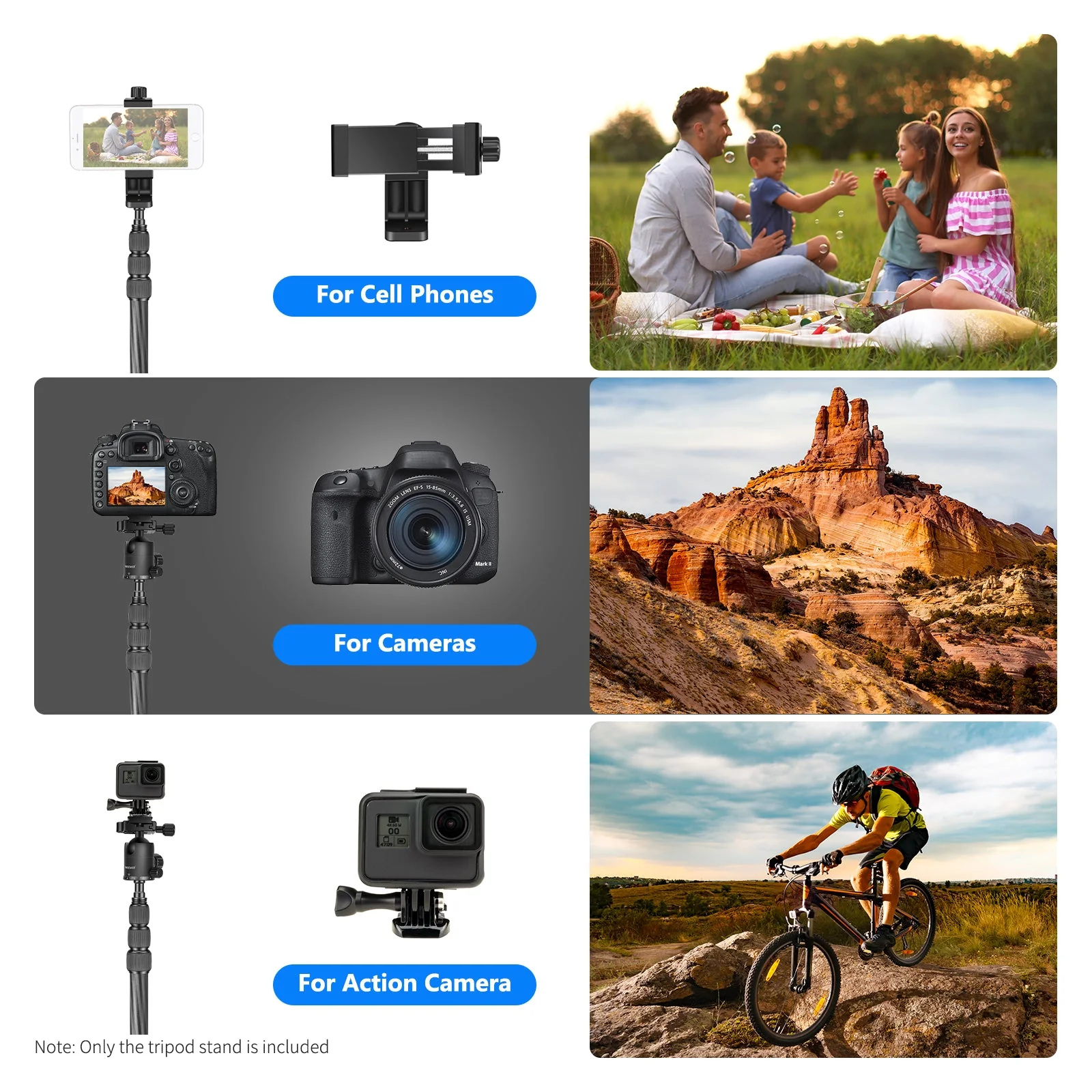 NEEWER S251C 78.7 Inch/200CM Foldable Carbon Fiber Tripod - Image 7