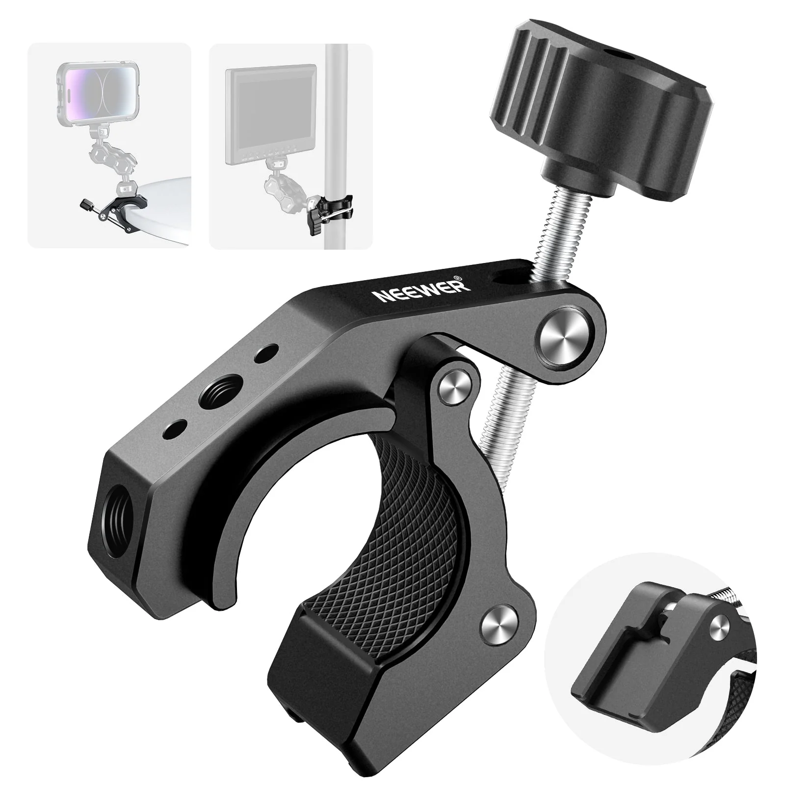 NEEWER ST81 Super Clamp with Cold Shoe - Image 9