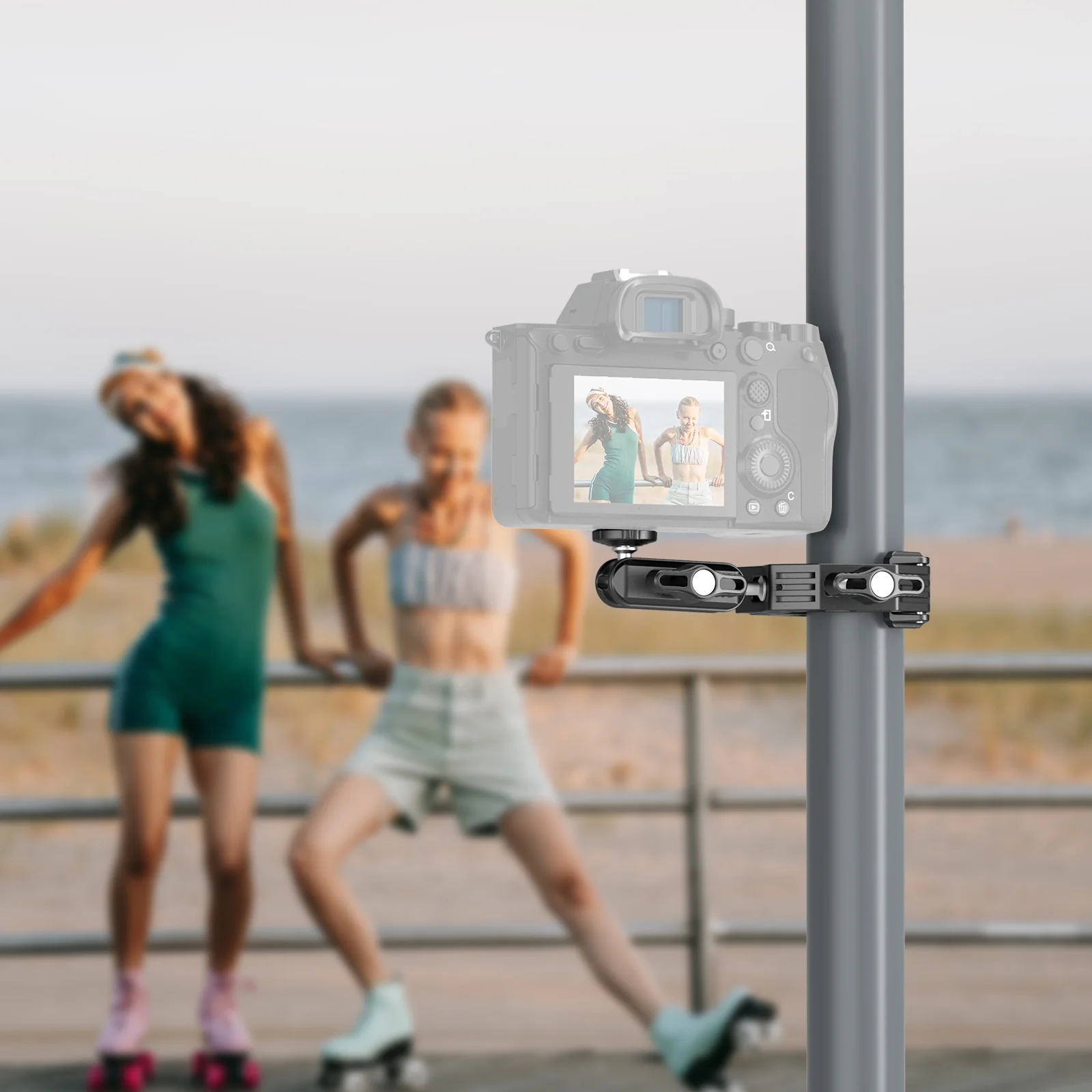 NEEWER ST83 Super Clamp with 3" Dual Ballhead Magic Arm - Image 5