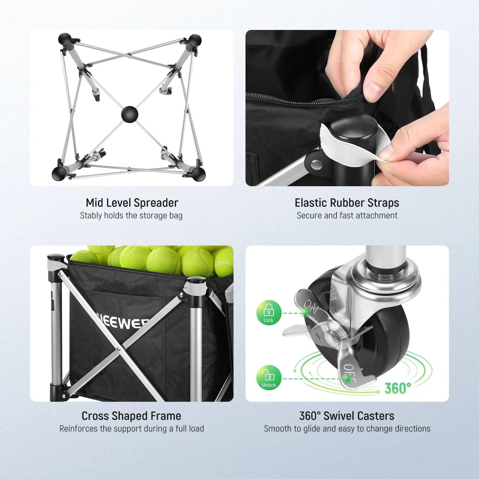 NEEWER TB02X Tennis Ball Hopper - Image 3