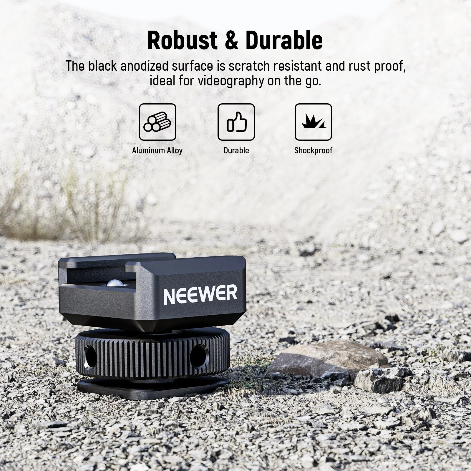 NEEWER UA030 Cold Shoe Mount Adapter For DJI Wireless Microphone - Image 7