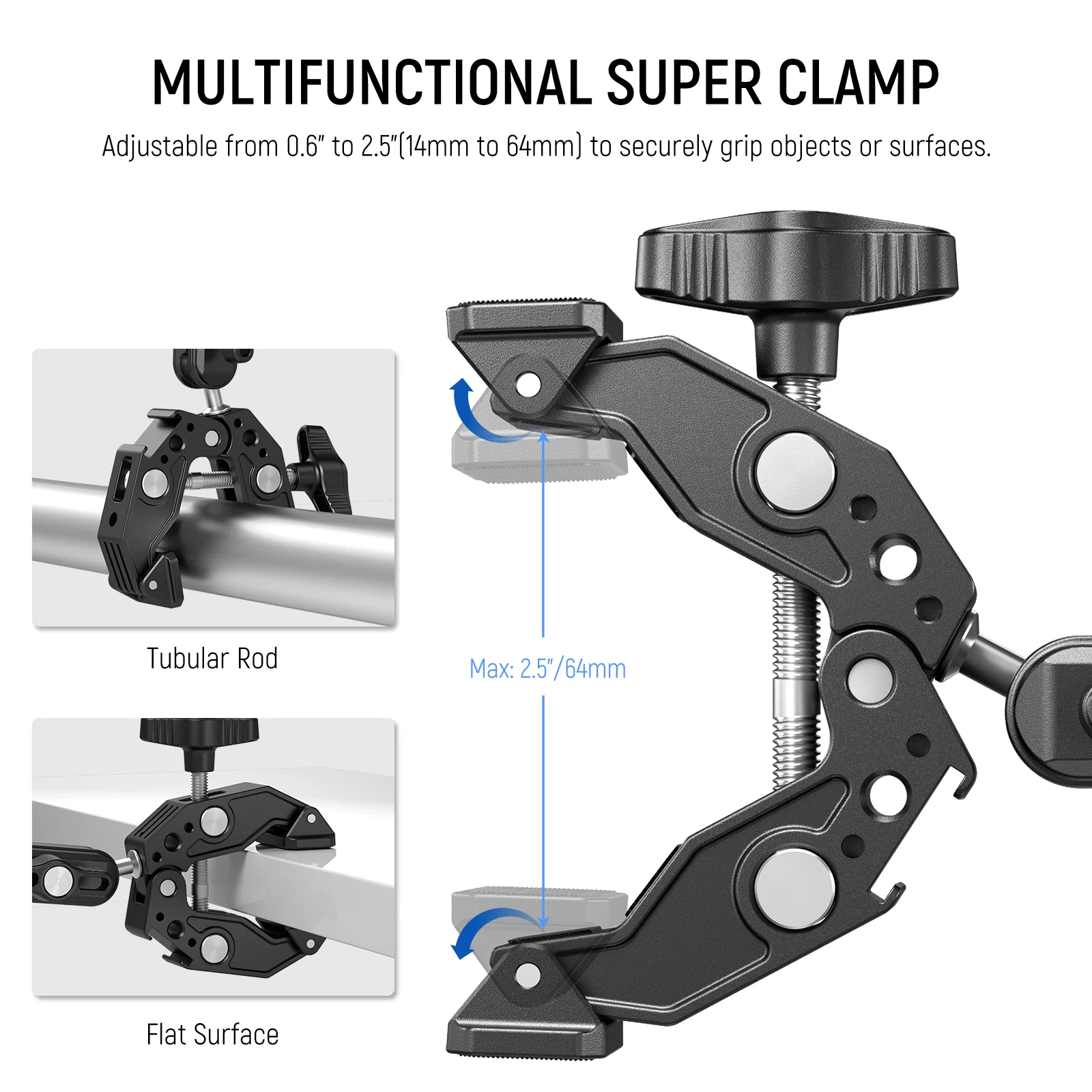 NEEWER UA036 Double Super Clamp Camera Mount - Image 3