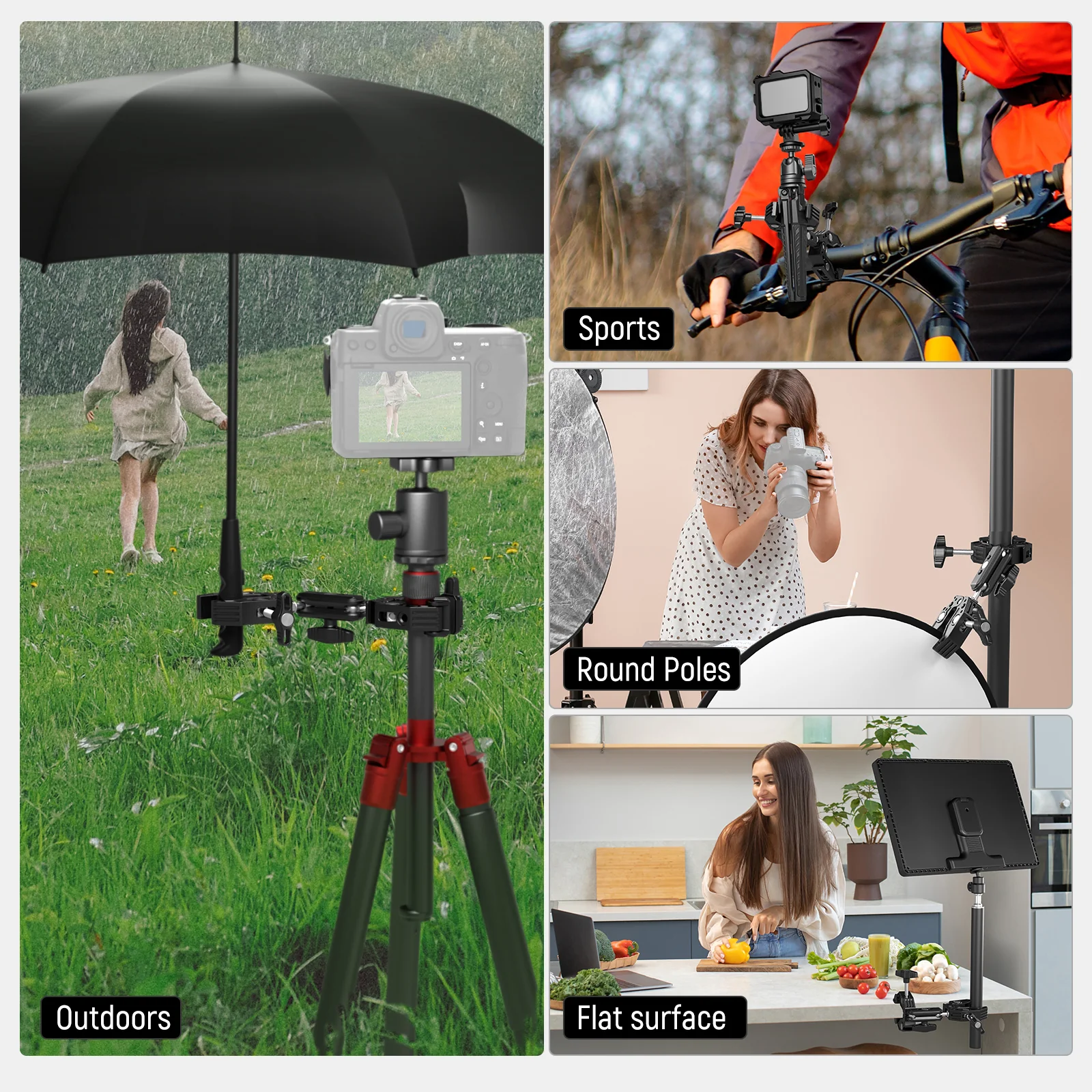 NEEWER UA036 Double Super Clamp Camera Mount - Image 6