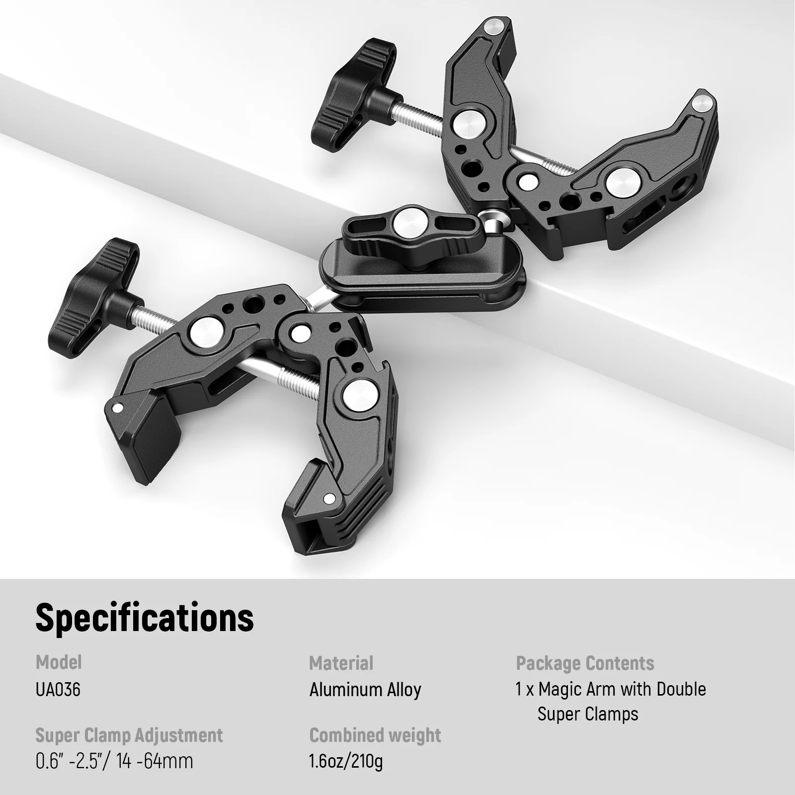 NEEWER UA036 Double Super Clamp Camera Mount - Image 7